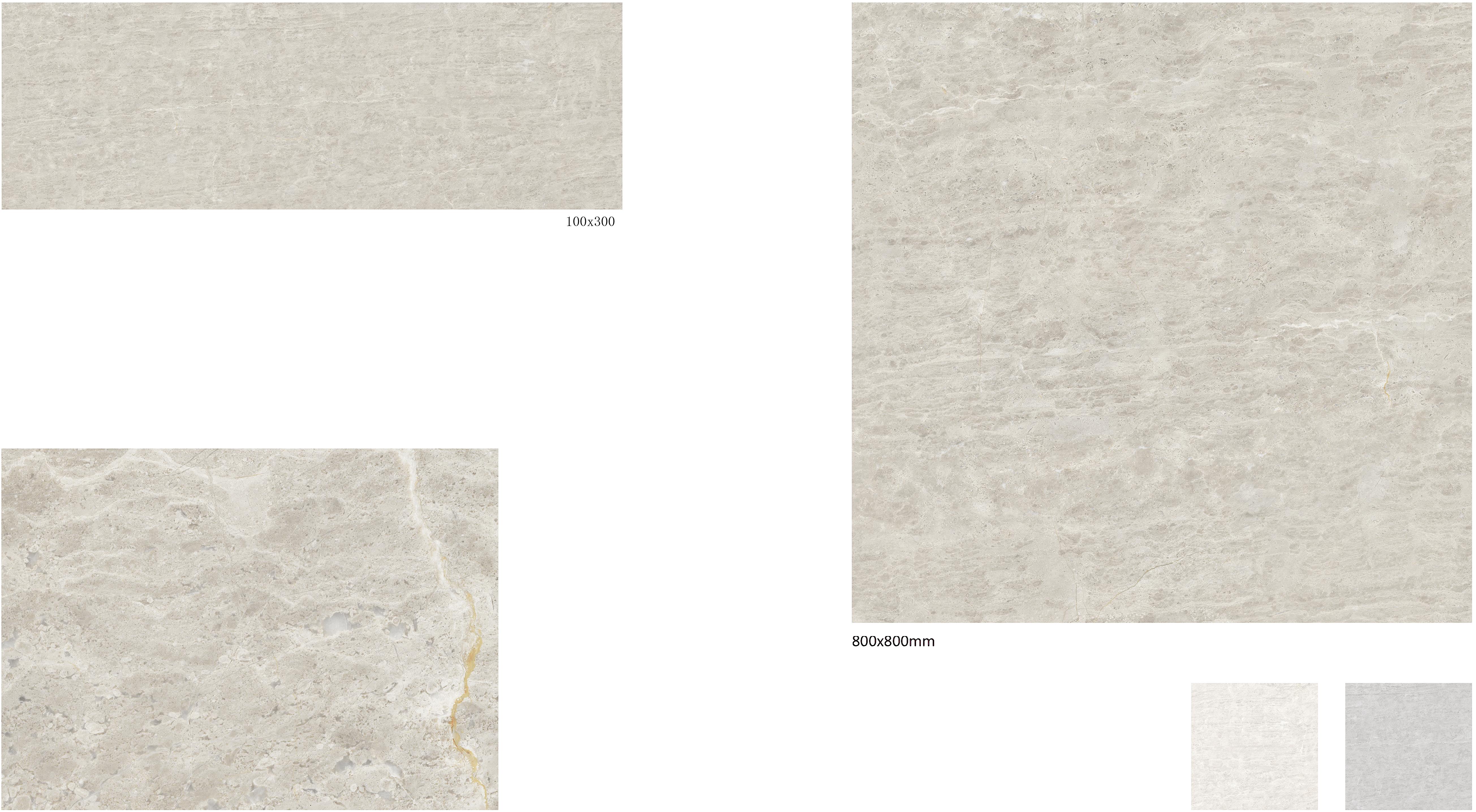 100x300mm & 800x800mm Beige Natural - Texture Tiles for Interior Spaces TQ32 - BNT1030&8080