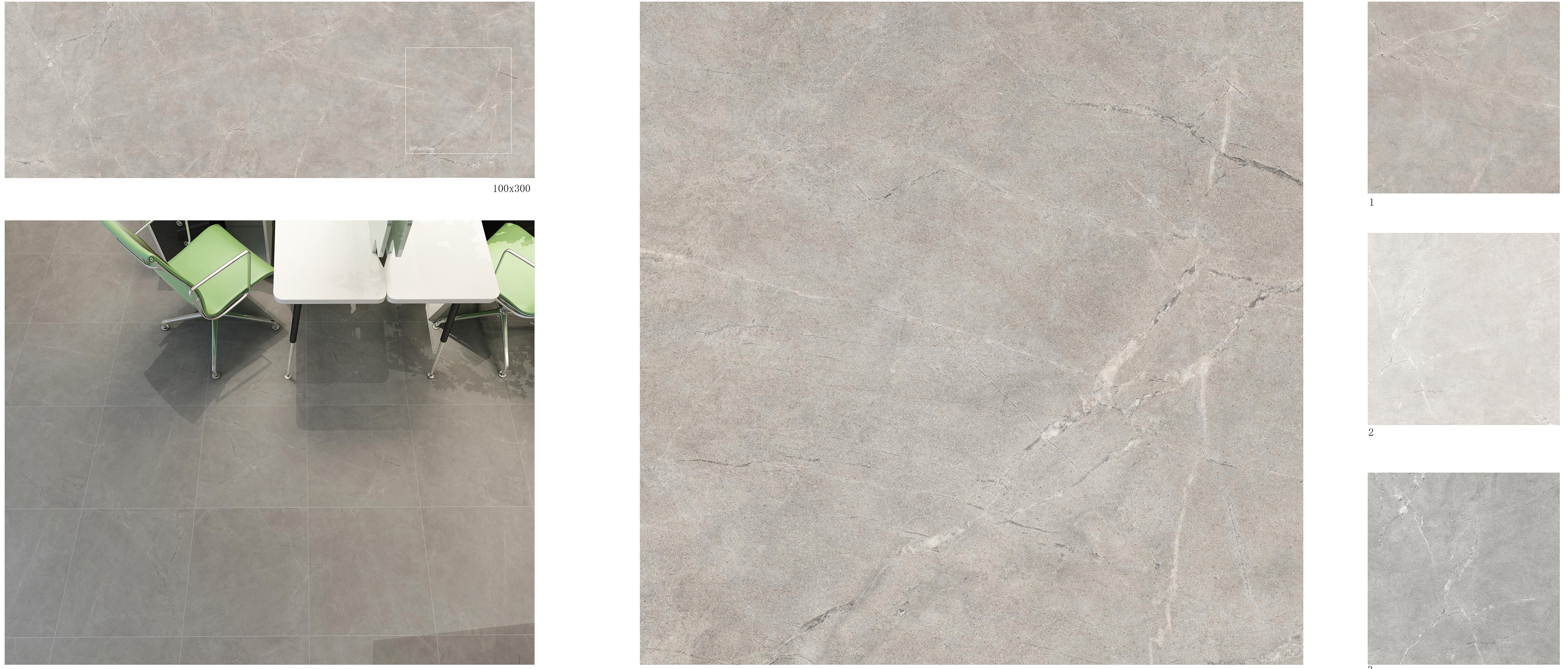 100x300mm Grey Marble - Look Tiles for Office & Interior Spaces TQ32 - GMO1030