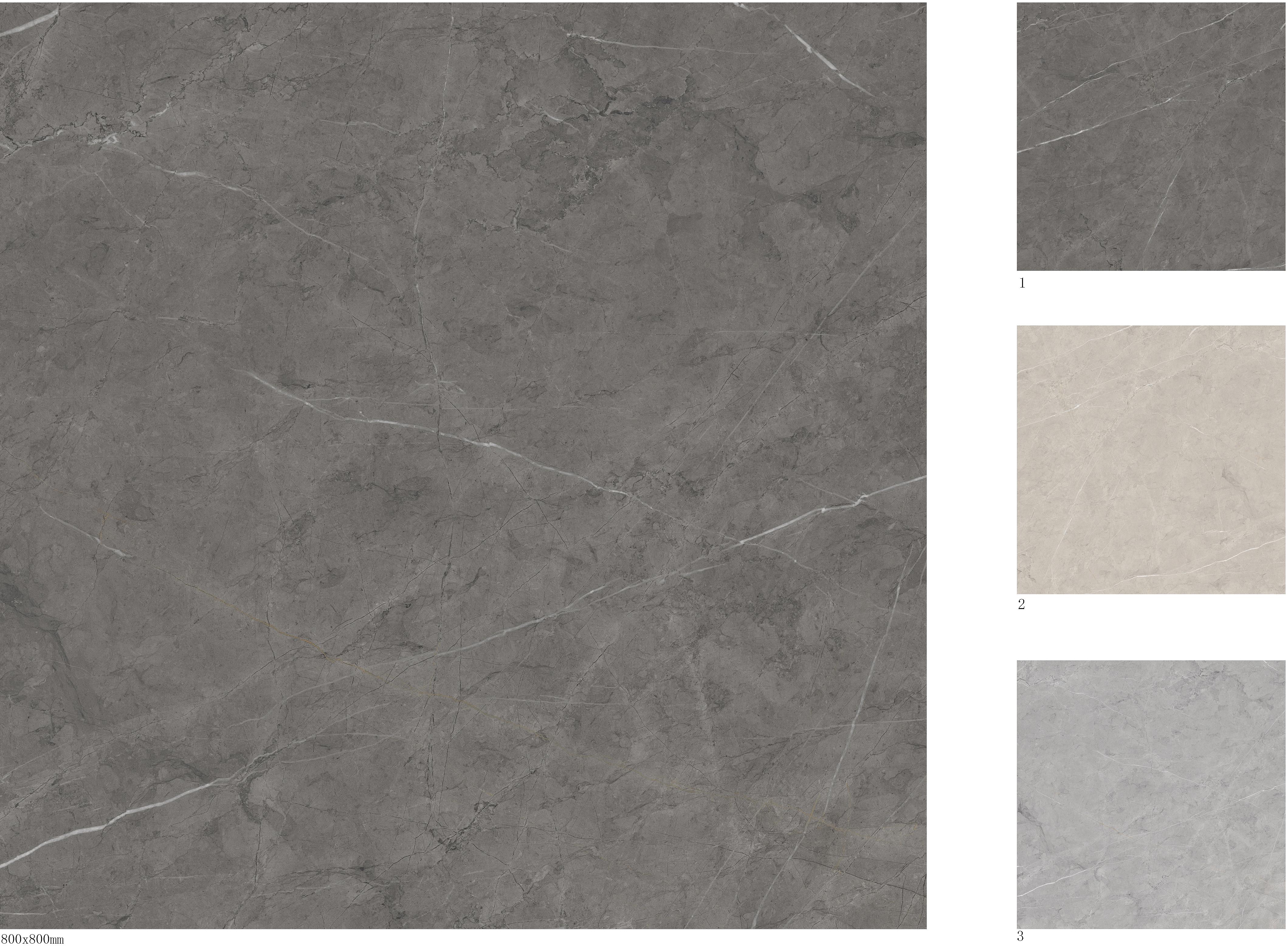 800x800mm Grey Marble - Look Tiles for Interior Spaces TQ32 - GML8080