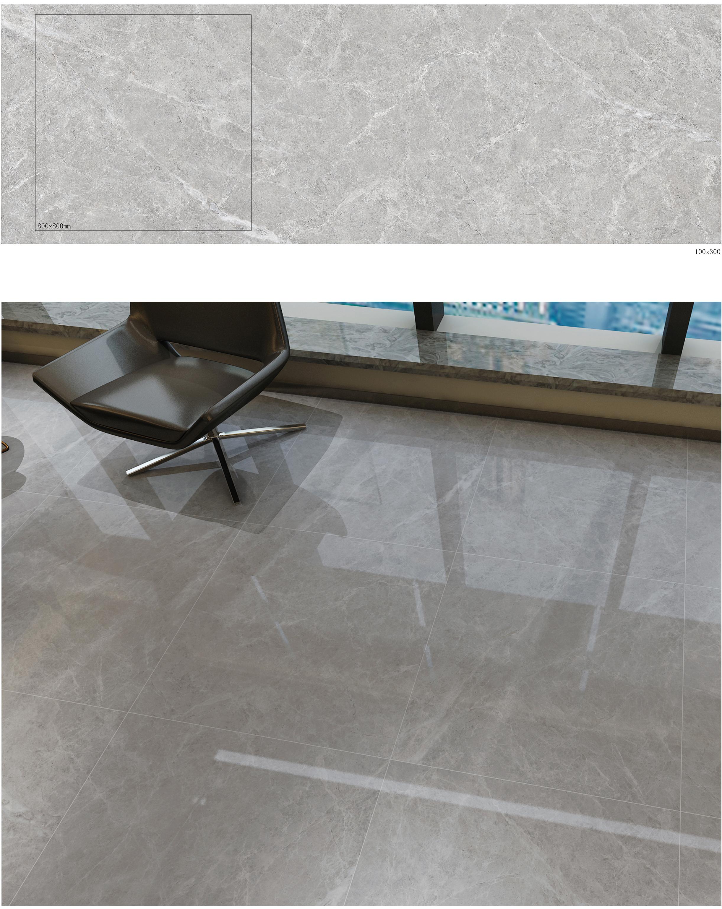 800x800mm Light Grey Marble - Look Tiles for Commercial & Interior Spaces TQ32 - LGM8080