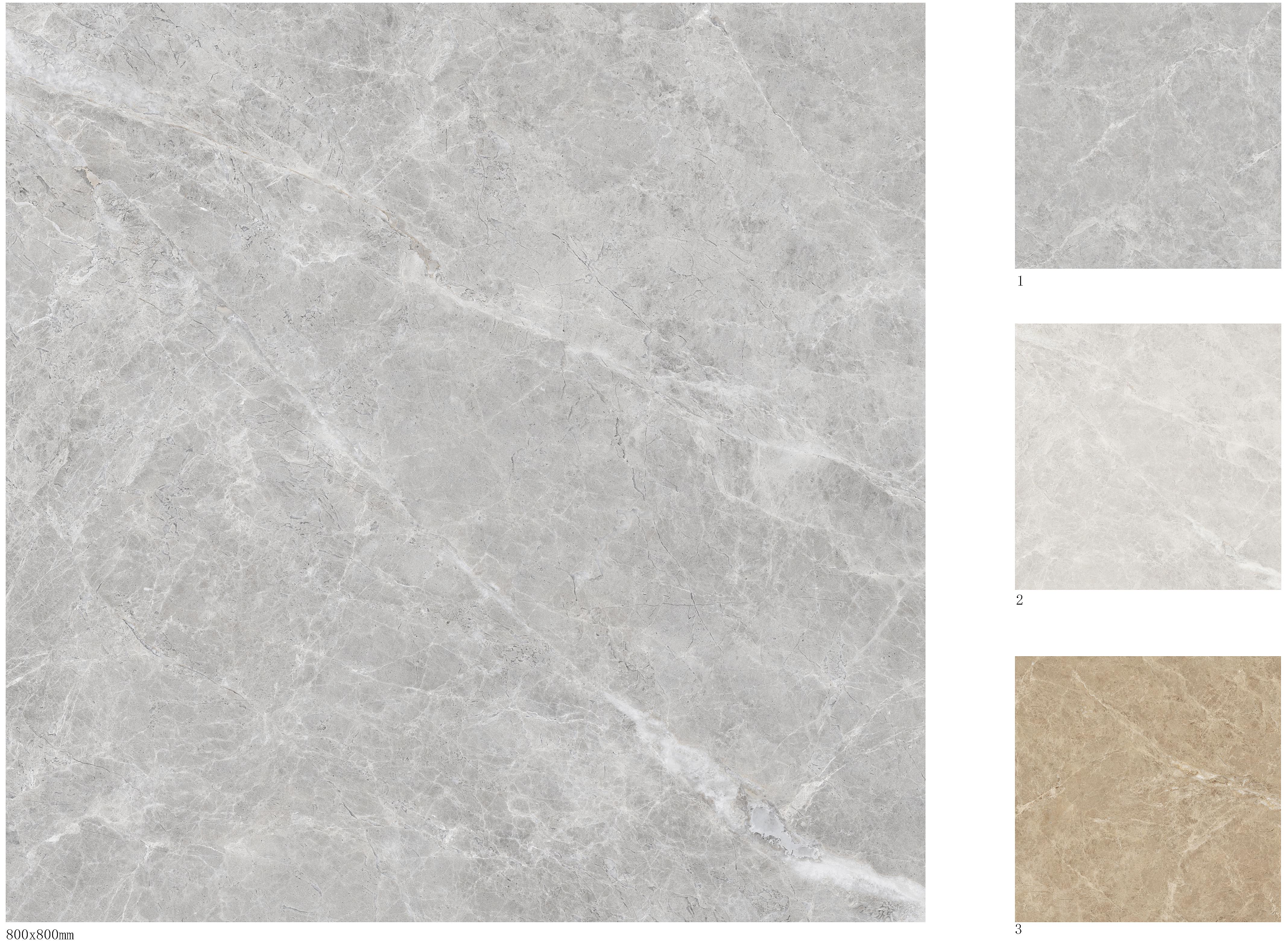 800x800mm Light Grey Marble - Look Tiles for Commercial & Interior Spaces TQ32 - LGM8080