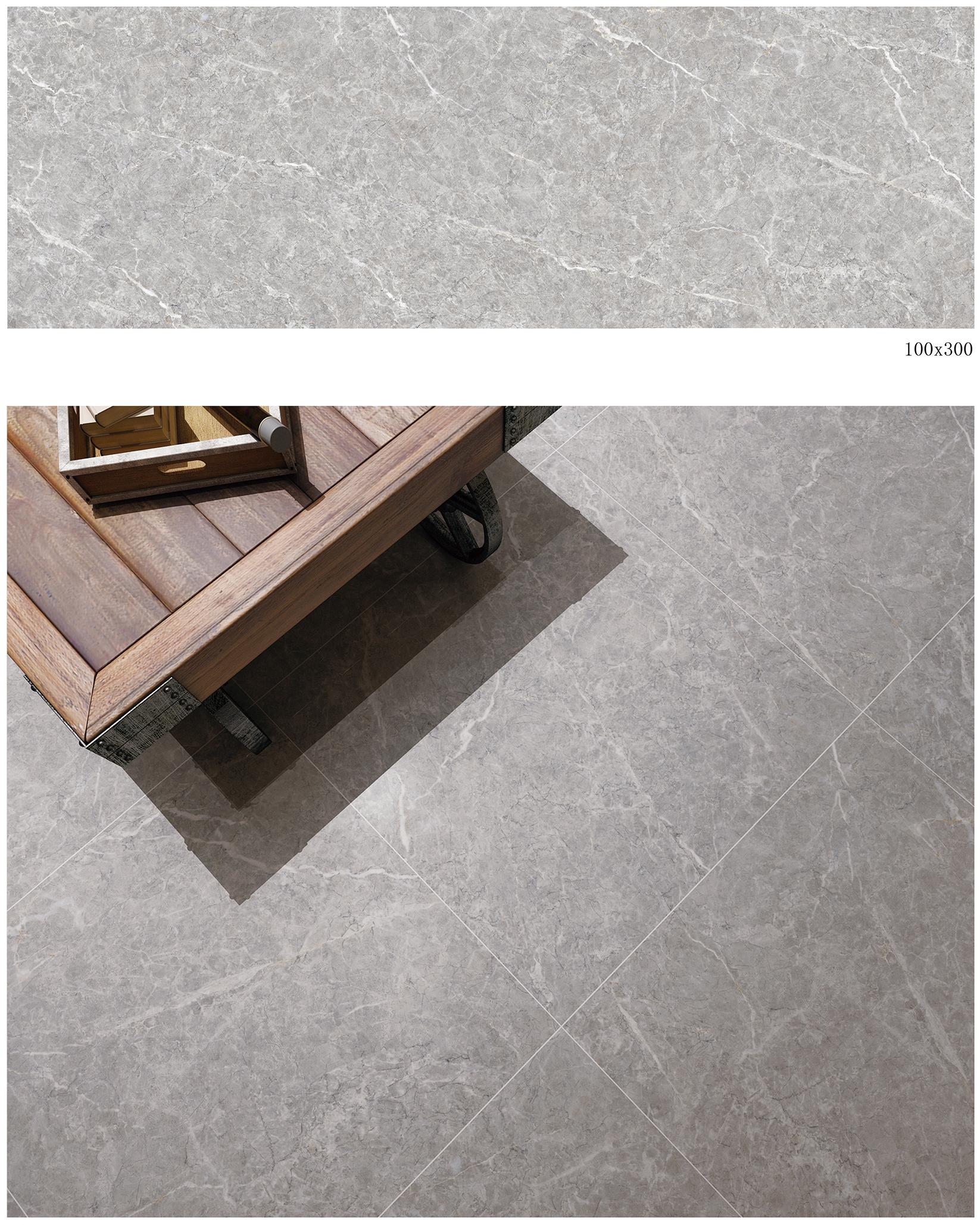 100x300mm & 800x800mm Grey Marble - Look Tiles for Interior Spaces TQ32 - GML1030&8080