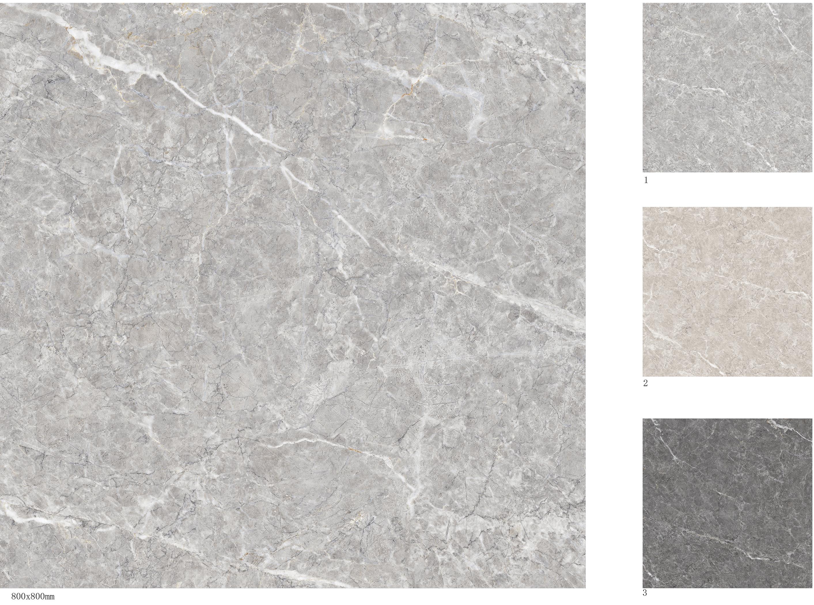 100x300mm & 800x800mm Grey Marble - Look Tiles for Interior Spaces TQ32 - GML1030&8080