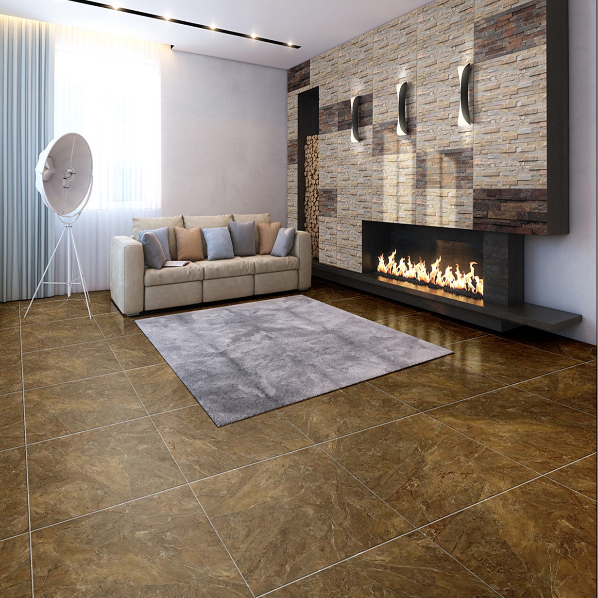 All Sizes Brown & Beige Marble - Look Tiles for Interior Spaces TQ32 - TYS - dz002