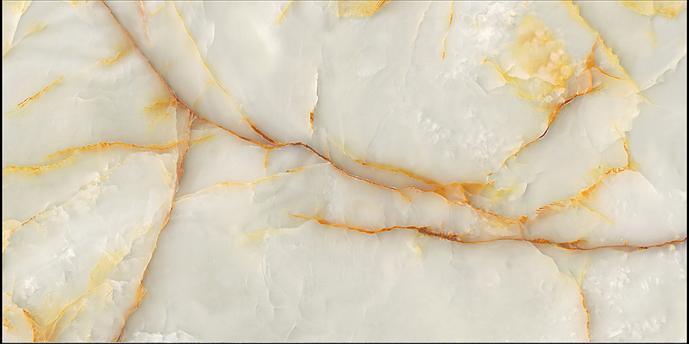 Multiple Size Cream - White Onyx - Look Tiles with Gold Veins for Luxury Interior Spaces TQ32 - TYS - dz041