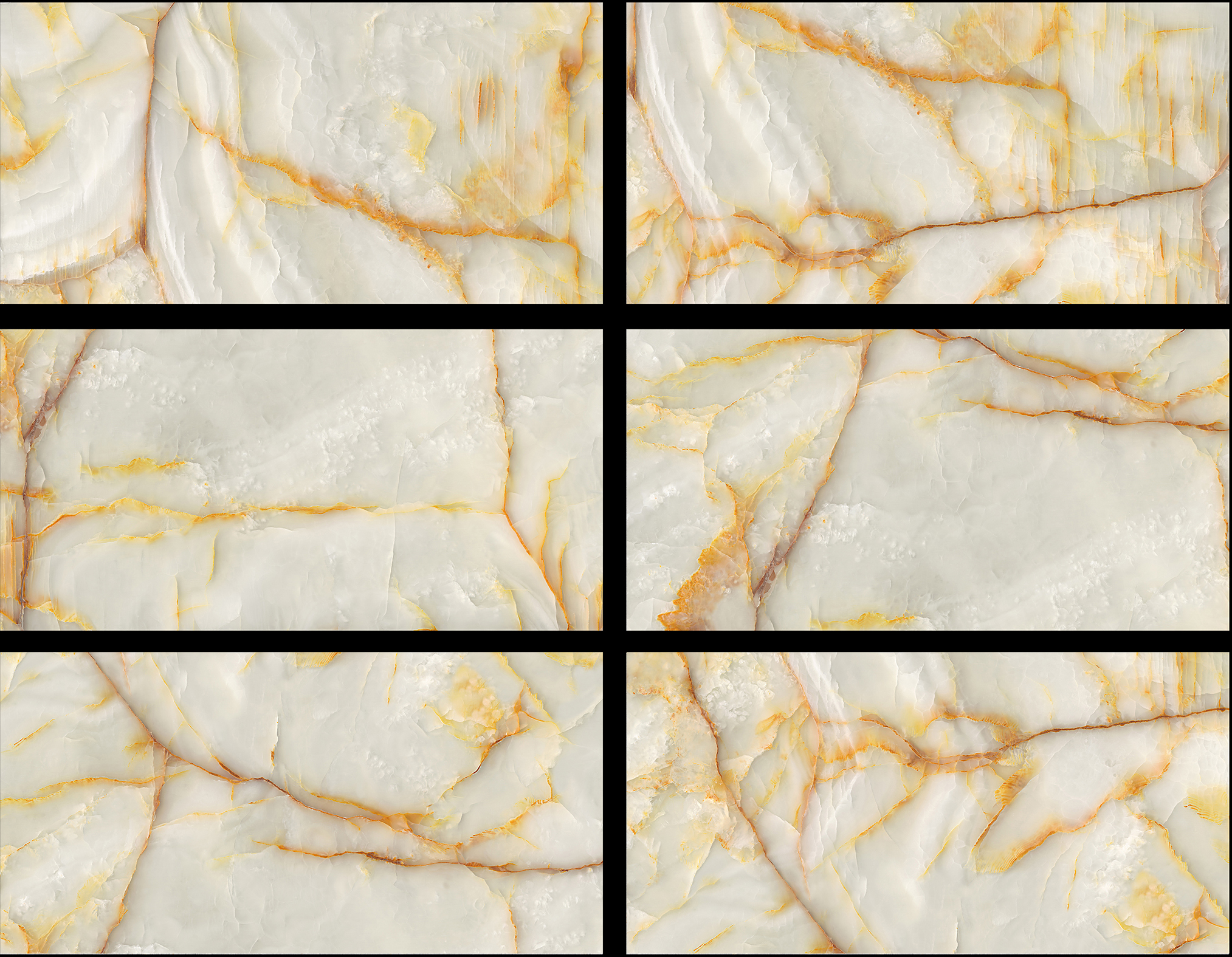 Multiple Size Cream - White Onyx - Look Tiles with Gold Veins for Luxury Interior Spaces TQ32 - TYS - dz041