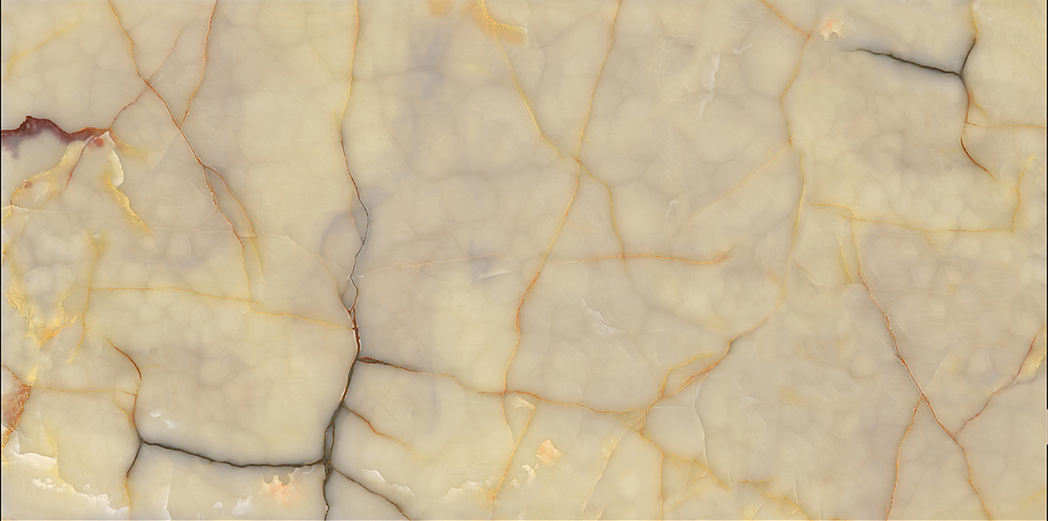 Multiple Size Cream - White Onyx - Look Tiles with Gold Veins for Luxury Interior Spaces TQ32 - TYS - dz047