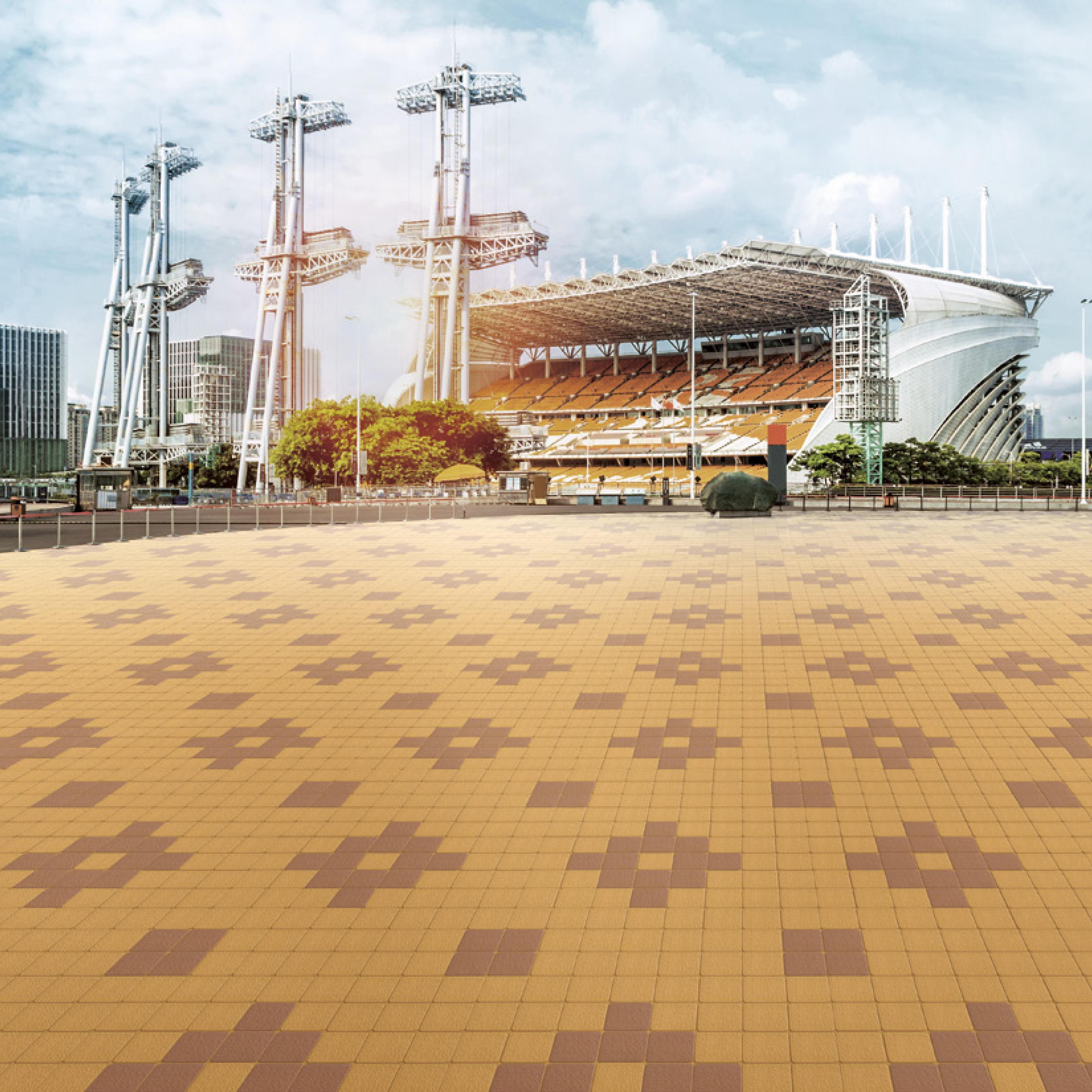 108x108mm & 200x200mm Full Body Square Bricks for Public & Landscape Spaces TQ33 - 10801, 10802, 10803, 2201, 2202, 2203