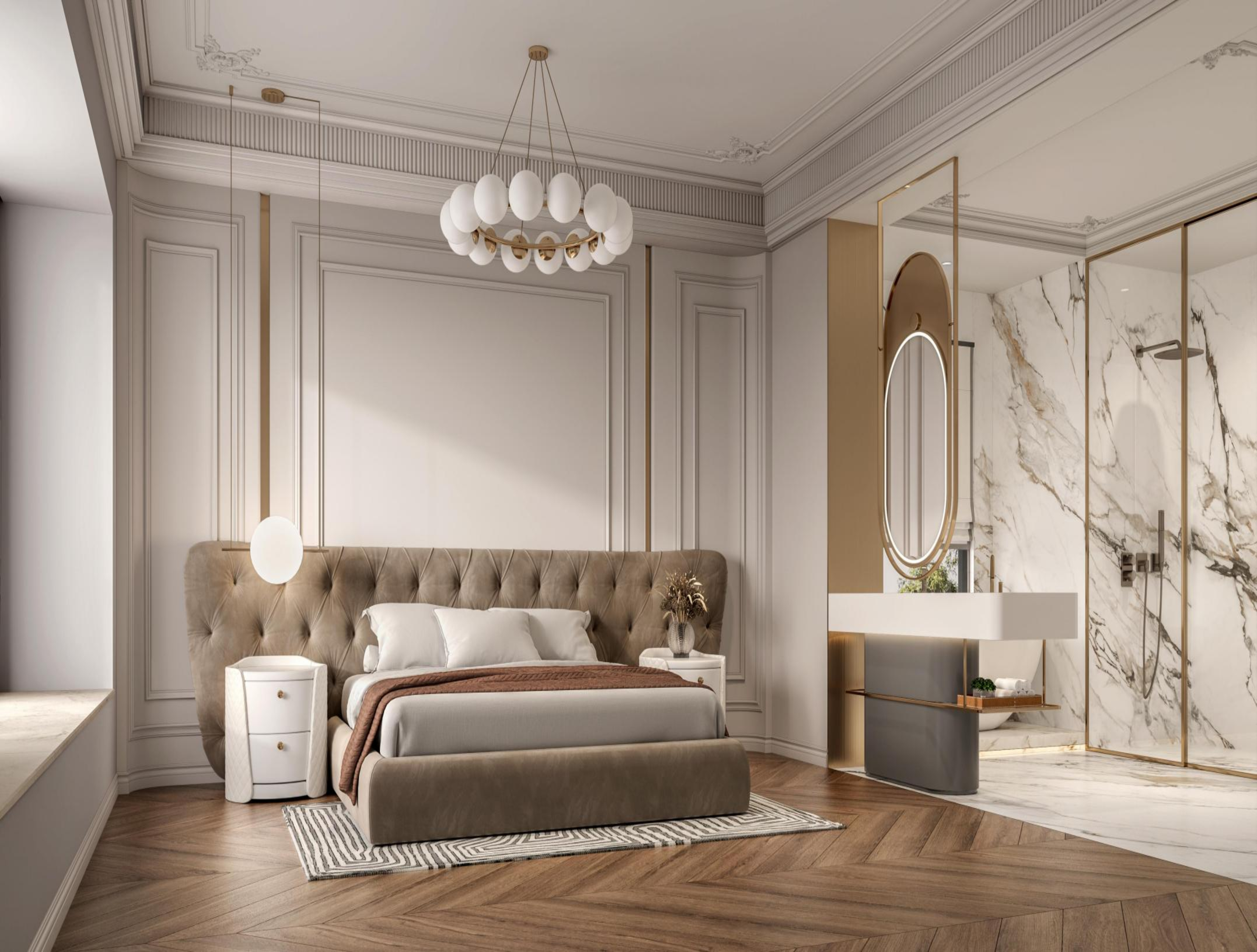 Elegant Calactta Luxe Effect Porcelain Slab 2700x1200x9mm for Countertops TQ34-X2712V8560YSN