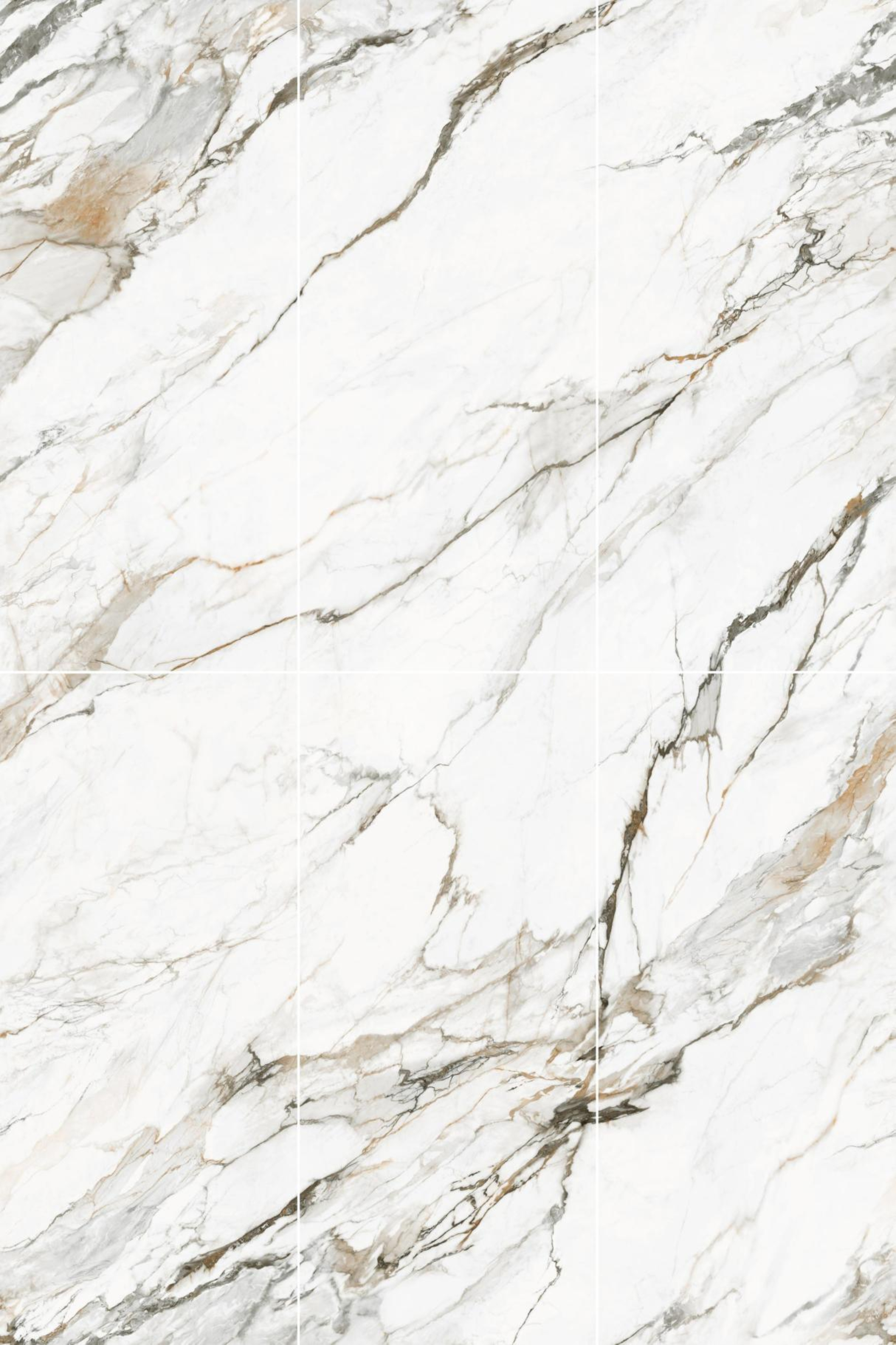 Elegant Calactta Luxe Effect Porcelain Slab 2700x1200x9mm for Countertops TQ34-X2712V8560YSN