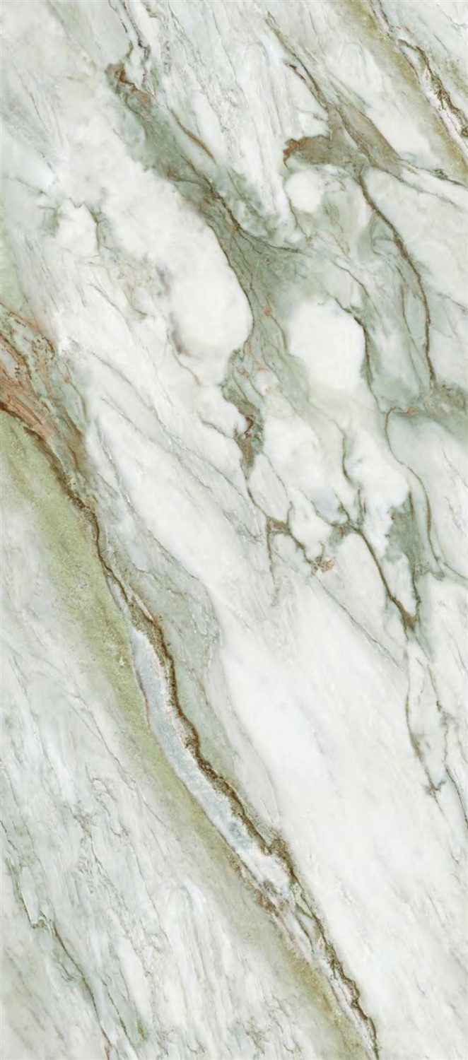 Luxury Pola Green White & Green Vein Porcelain Slab 2700x1200x9mm TQ34-K2712V8811YSR
