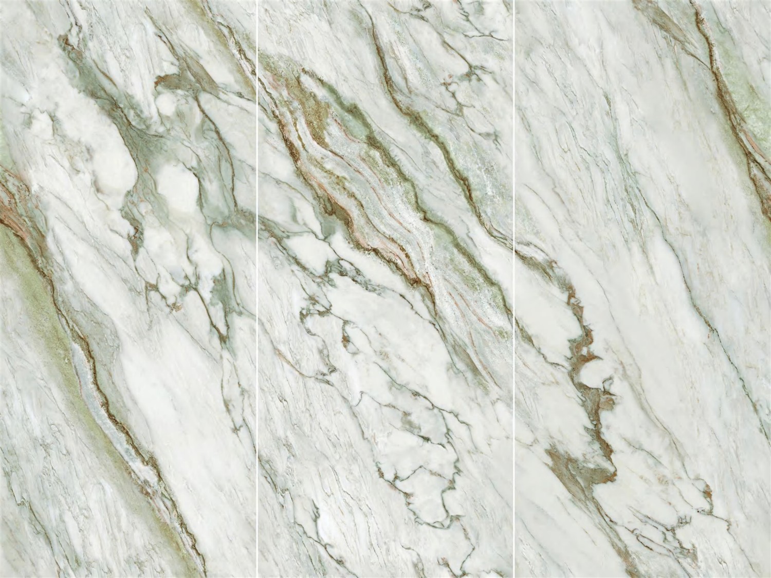 Luxury Pola Green White & Green Vein Porcelain Slab 2700x1200x9mm TQ34-K2712V8811YSR