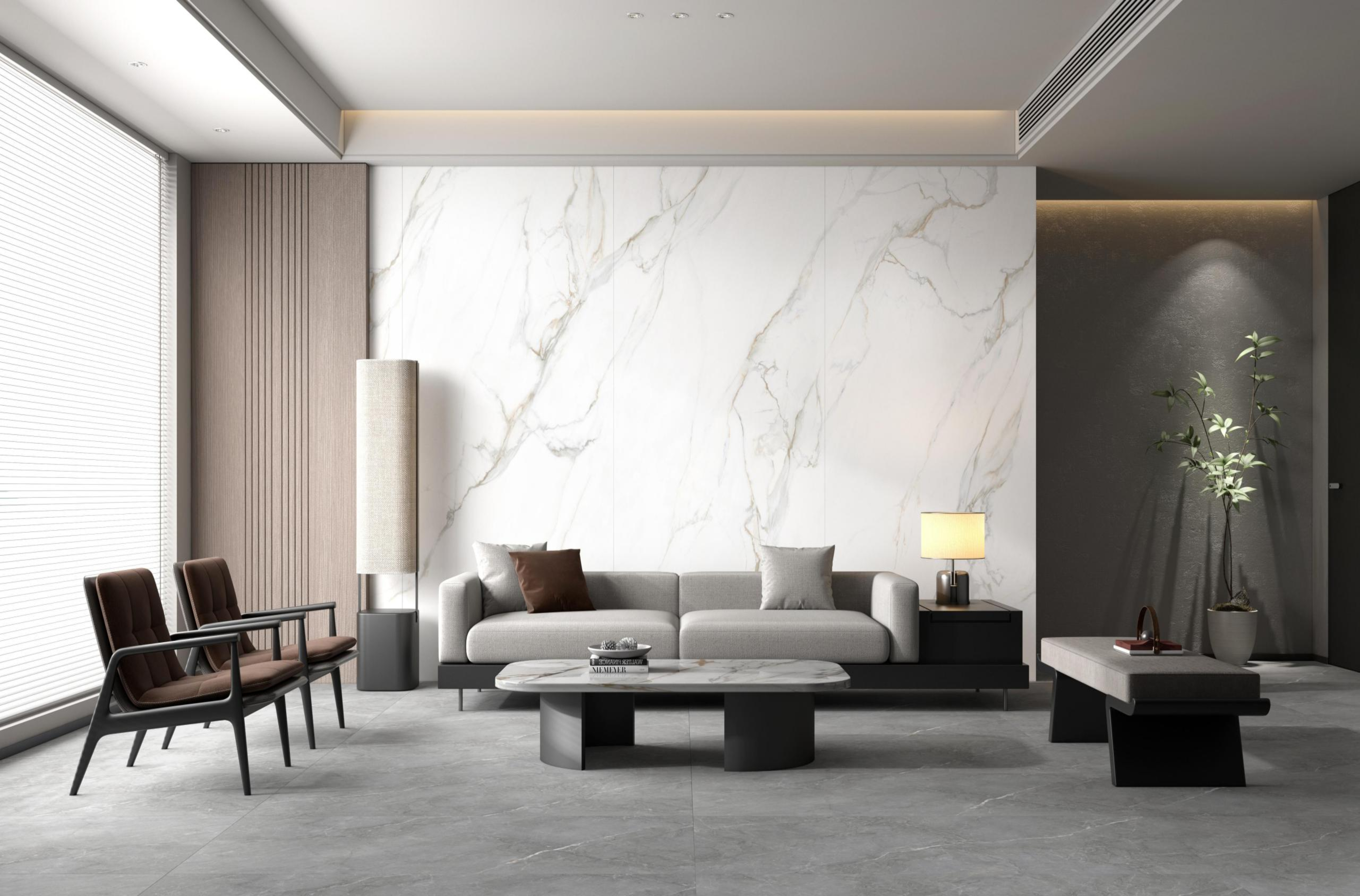 Premium Calacatta Palace Gold Marble Look Large Format Porcelain Slab TQ34-K2712V8018AR