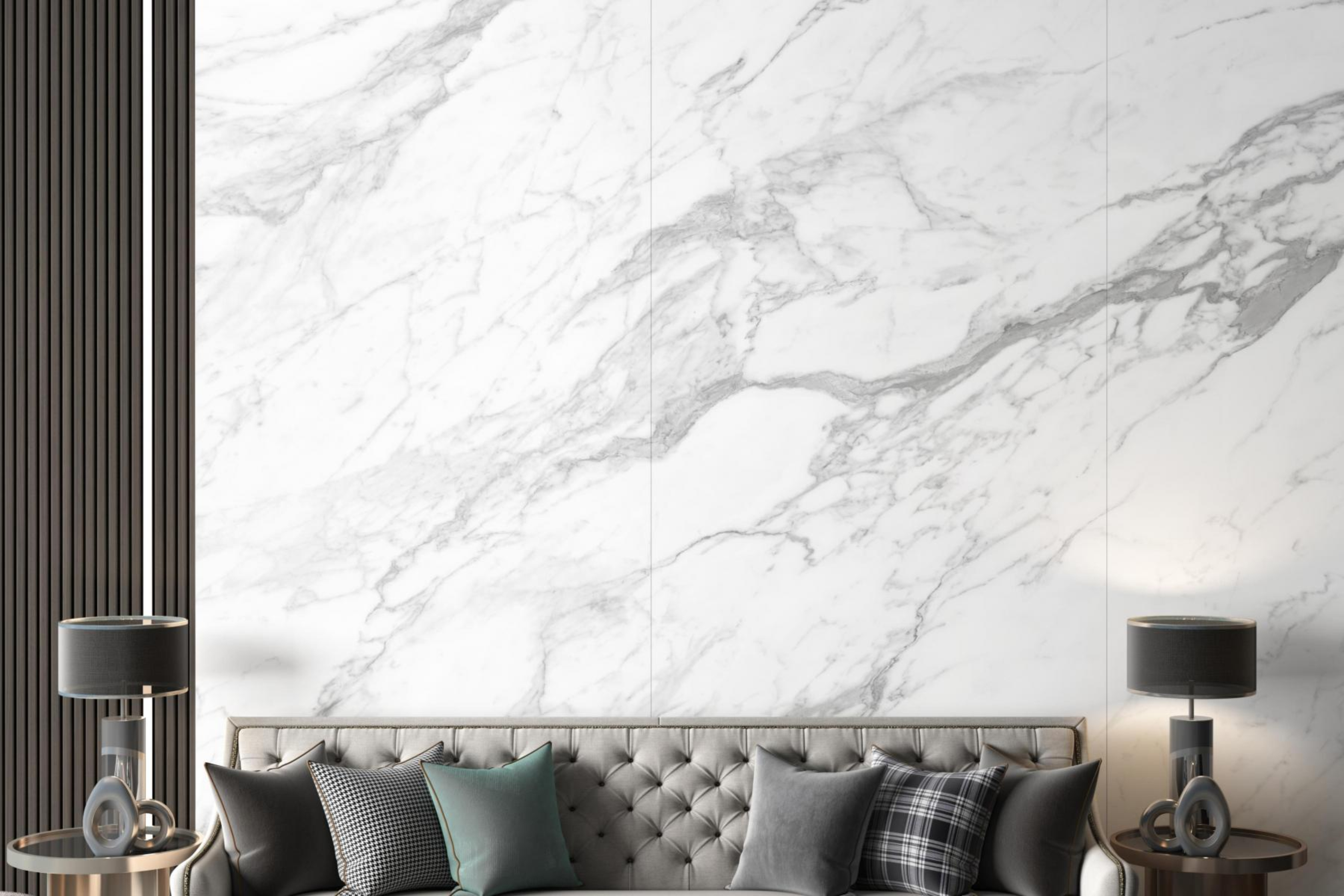 Bernini White Series 2700x1200x9mm High Gloss Porcelain Slab TQ34-K2712V8384AR