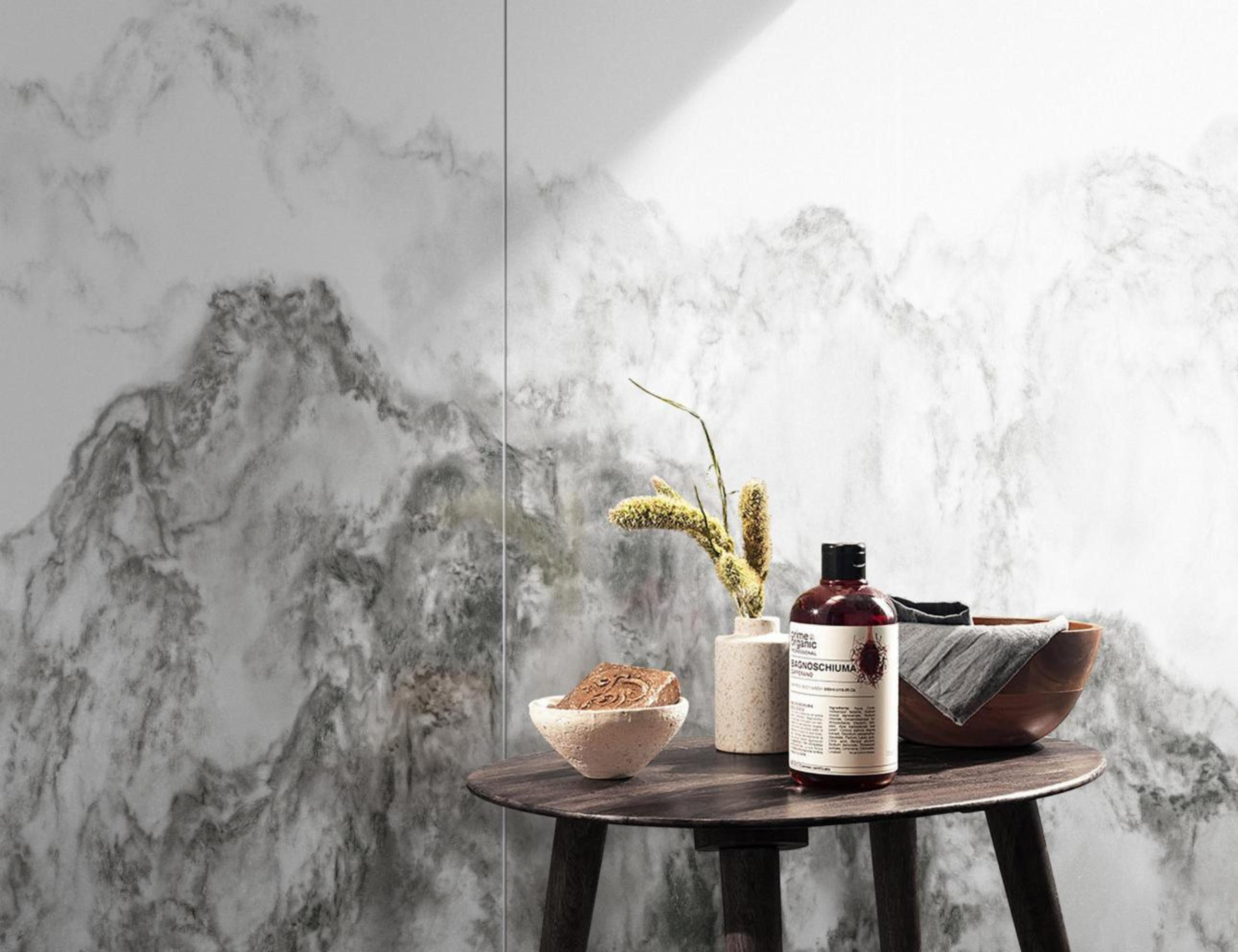 Luxury Alpina Hylla Snowwhite Mountain Vein Porcelain Slab 2700x1200x9mm TQ34-K271208506AR