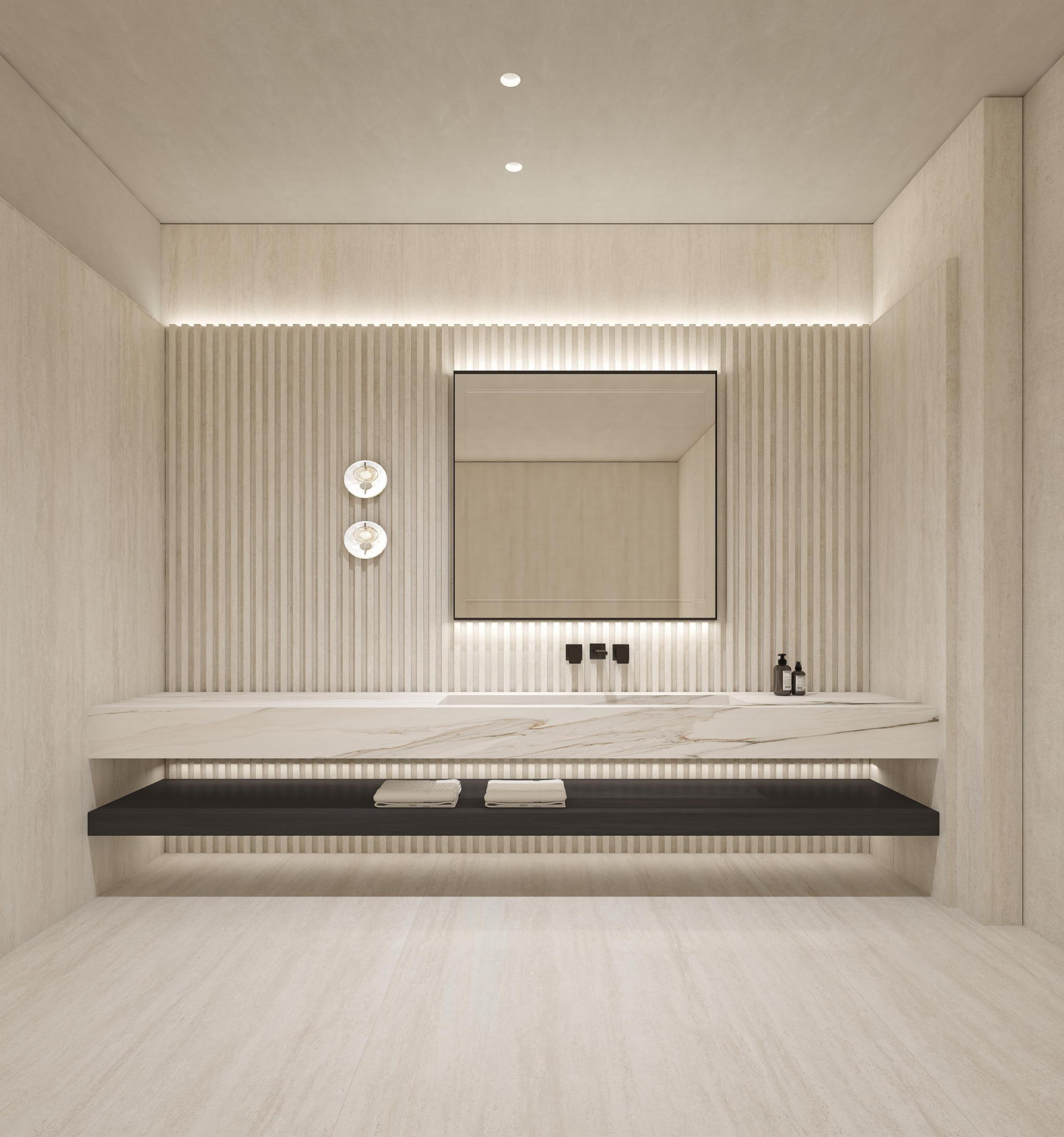 Roman Rhythm Series 2700x1200x9mm Earthy Tone Porcelain Countertop Slab TQ34-K2712V8605YSR