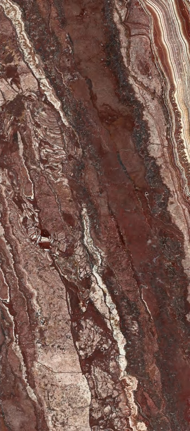 Luxury Lemurian Blue Reddish-Brown Gemstone Look Porcelain Slab 2700x1200x9mm TQ34-