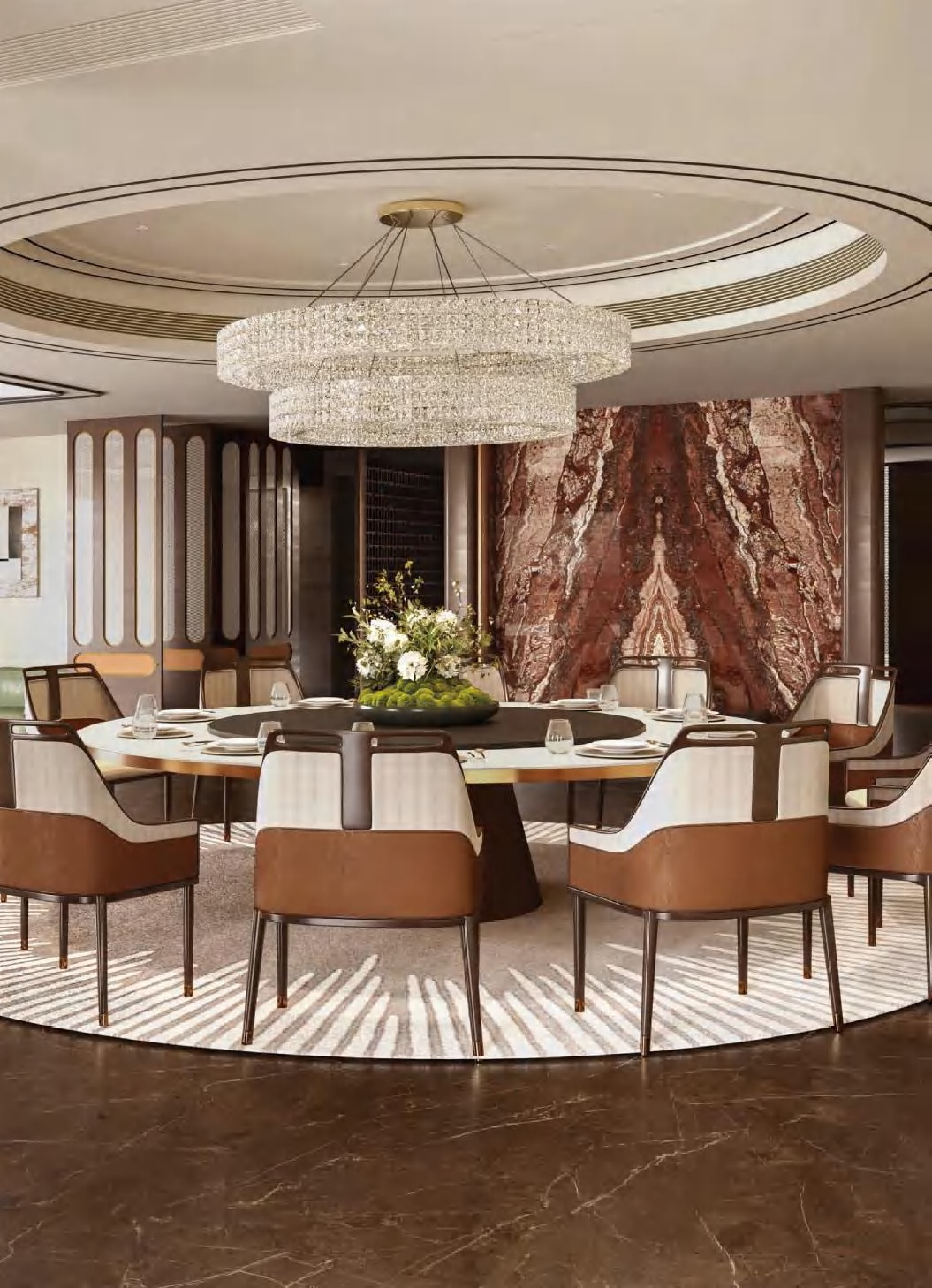 Luxury Lemurian Blue Reddish-Brown Gemstone Look Porcelain Slab 2700x1200x9mm TQ34-