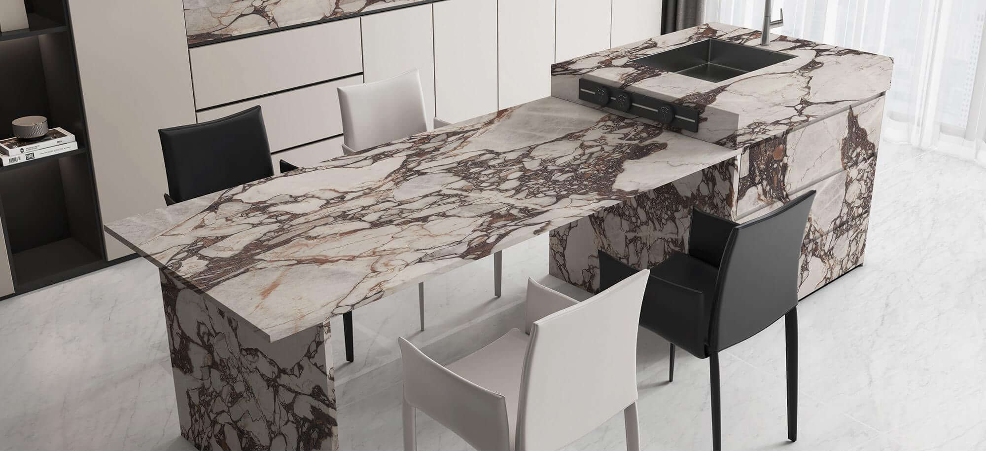 Luxury Boutique Bvlgari Purple Calacatta Viola Sintered Tile 1600x3200x12mm TQ35-JQD163212F187