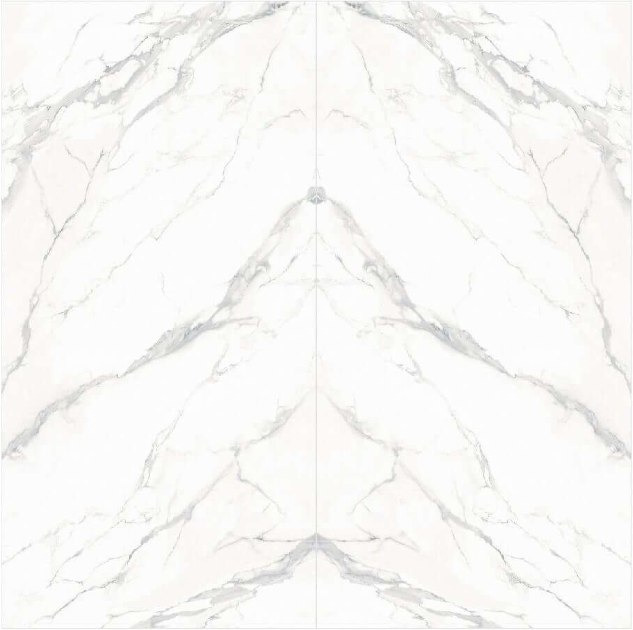 Premium WATERFALL Mirror Continuous Sintered Stone Countertop Slab TQ35-JQD163212G55