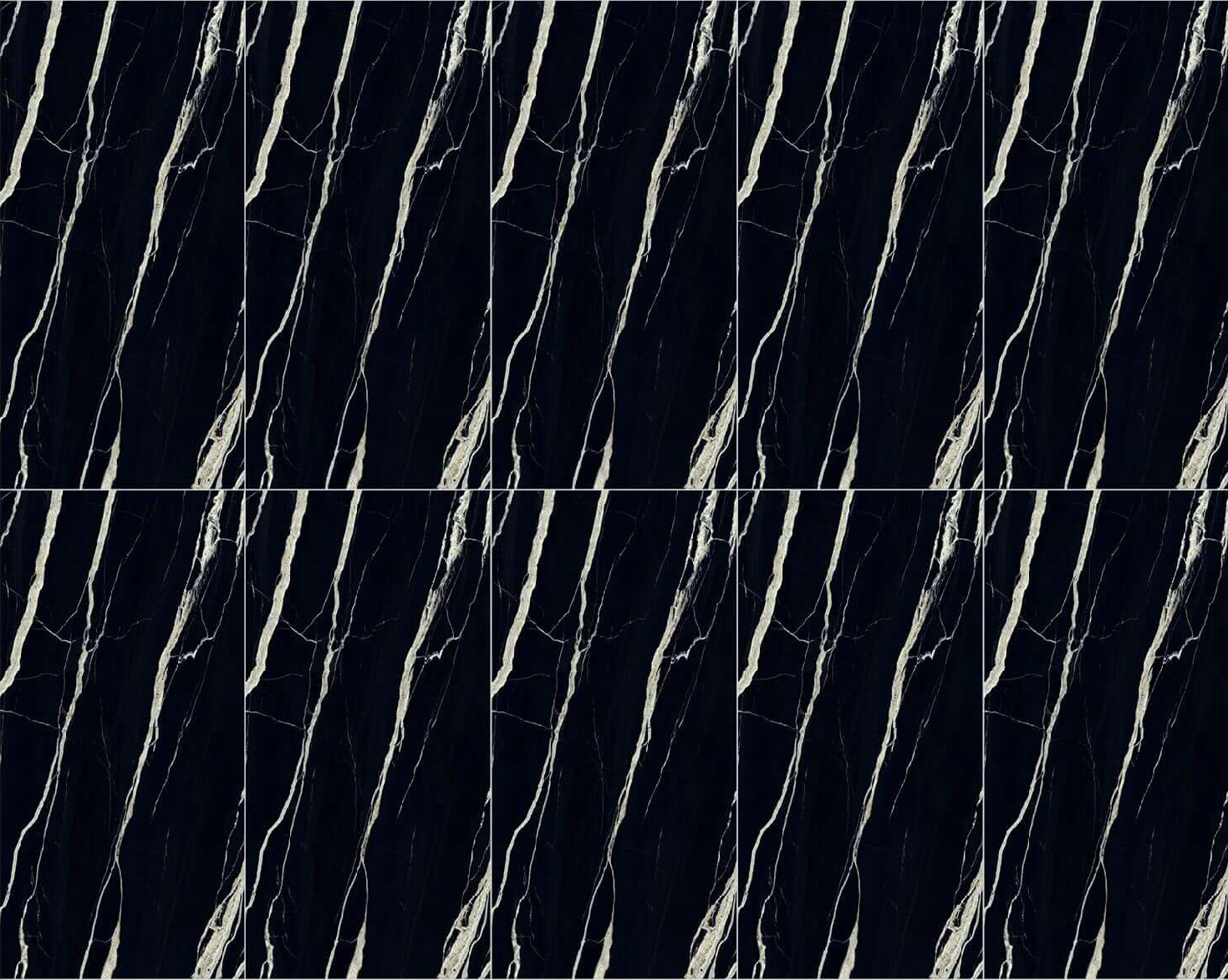 Luxury Black & White Vein Full Body Sintered Tile 1600x3200x12mm TQ35-JQF163212X135