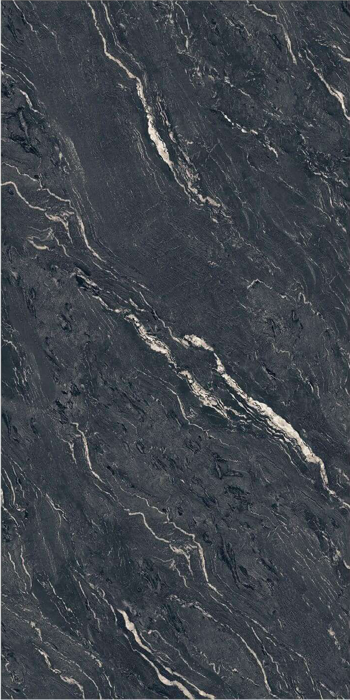 Luxury Dark Charcoal & Off-White Vein Full Body Sintered Tile 1600x3200x12mm TQ35-JQF163212X136