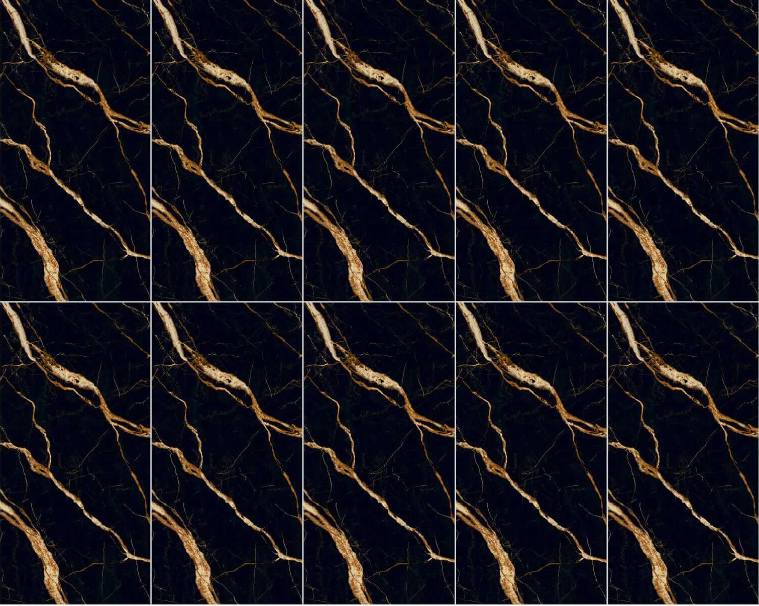 Luxury Black & Golden Vein Full Body Sintered Tile 1600x3200x12mm TQ35-JQF163212X137