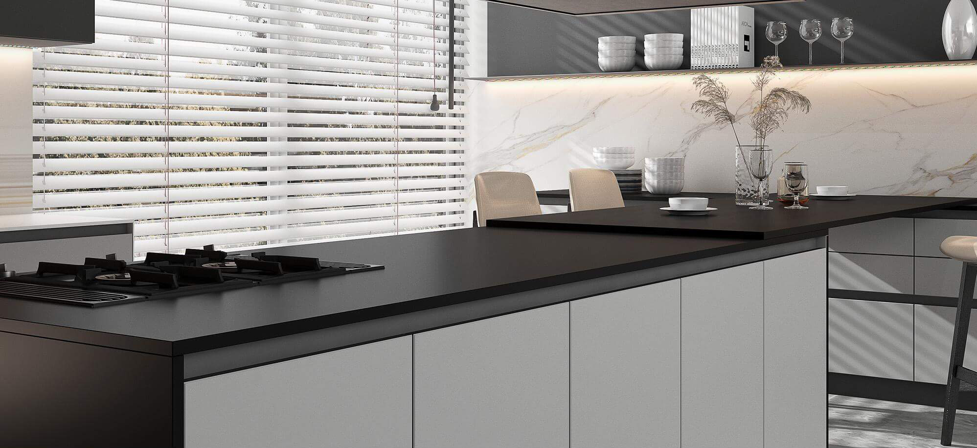 Pure Black Sintered Tile 1600x3200x20mm TQ35-JQC163220X31