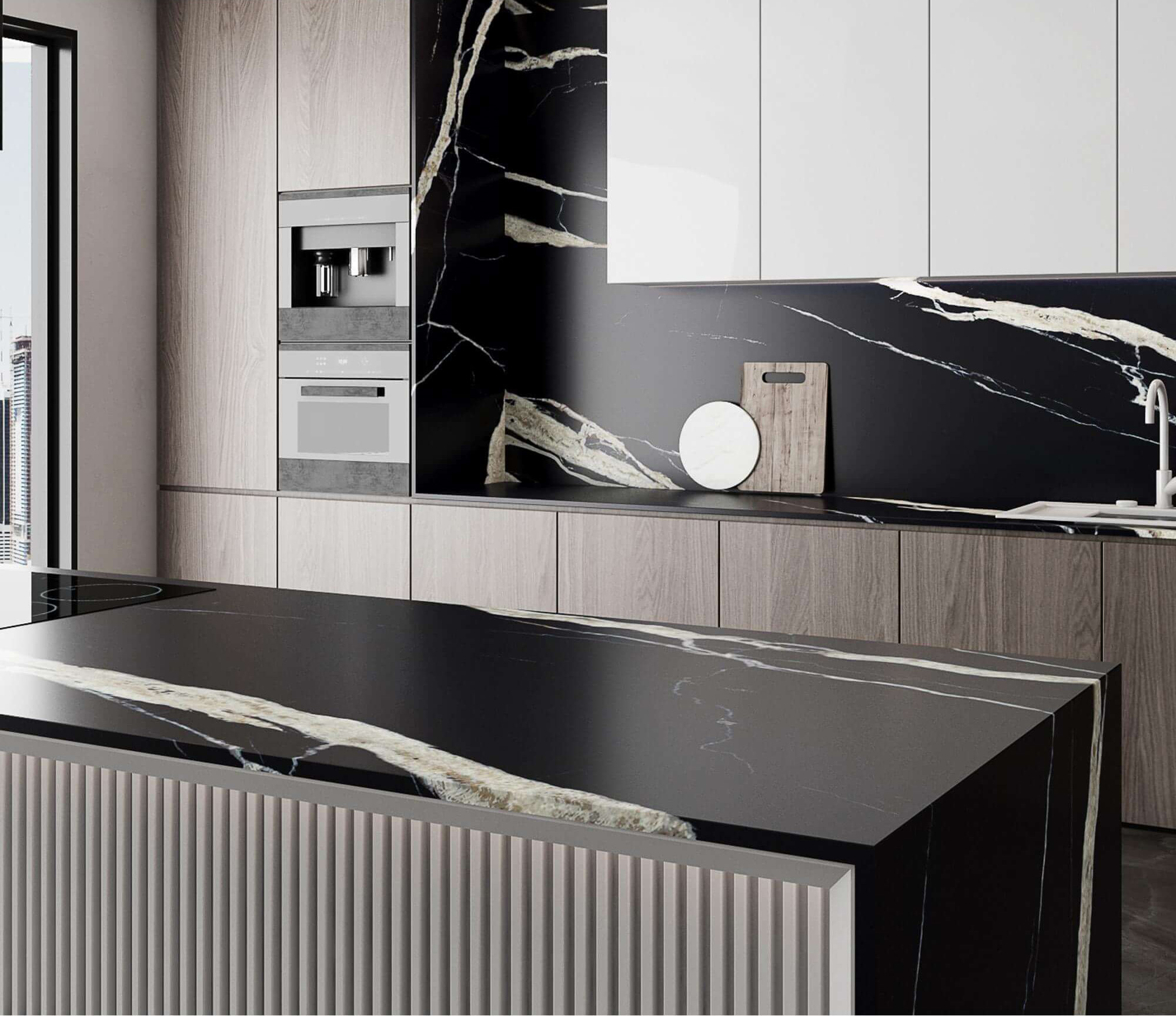 20mm Full-Body Sintered Tile for Modern Kitchens TQ35-JQF163220X135