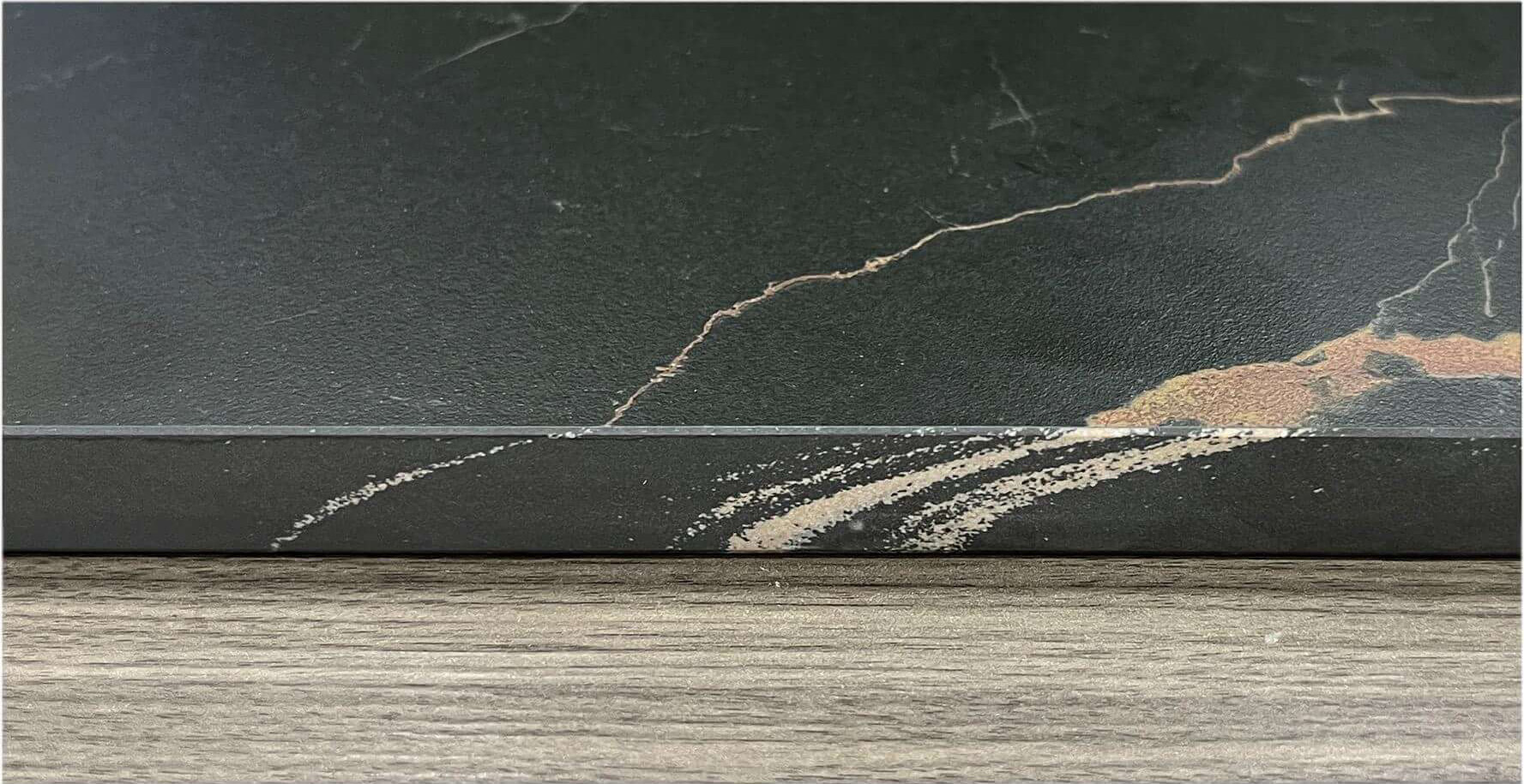 Intricate Golden Vein Black Sintered Tile for High-End Interiors TQ35-JQF163220X138