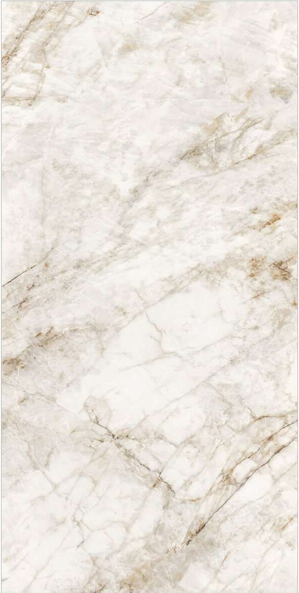 White Marble Bookmatch Sintered Tile Slab TQ35-LHA321620G201 AB