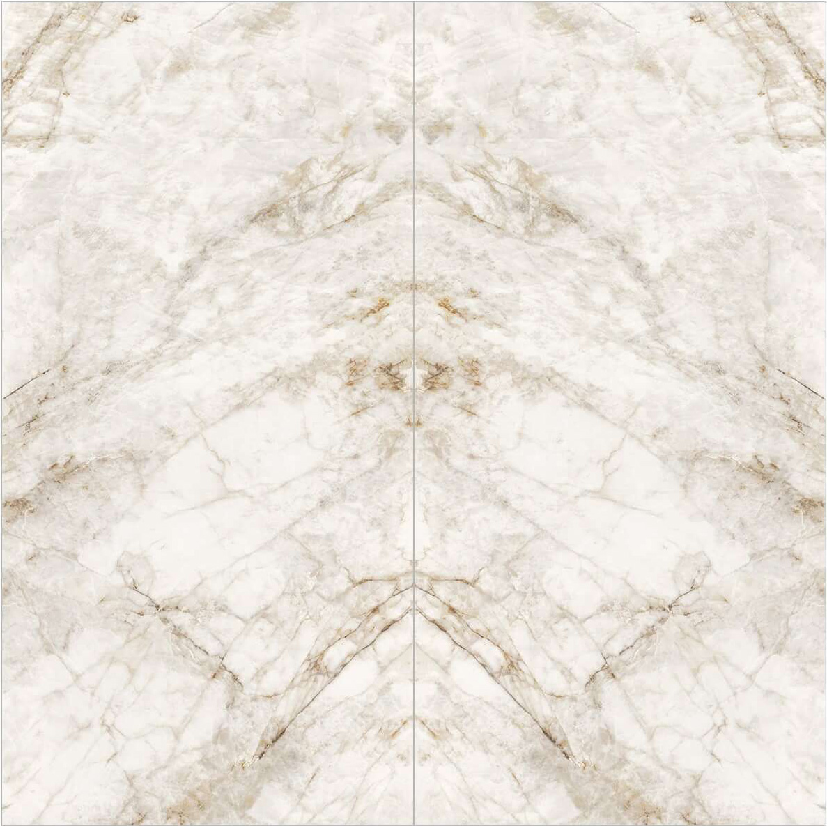 White Marble Bookmatch Sintered Tile Slab TQ35-LHA321620G201 AB