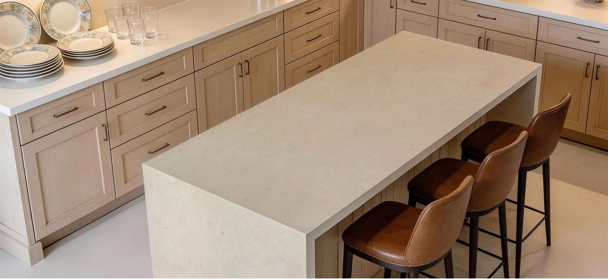 Beige Limestone Look Sintered Tile Slab TQ35-LHA321620MG215