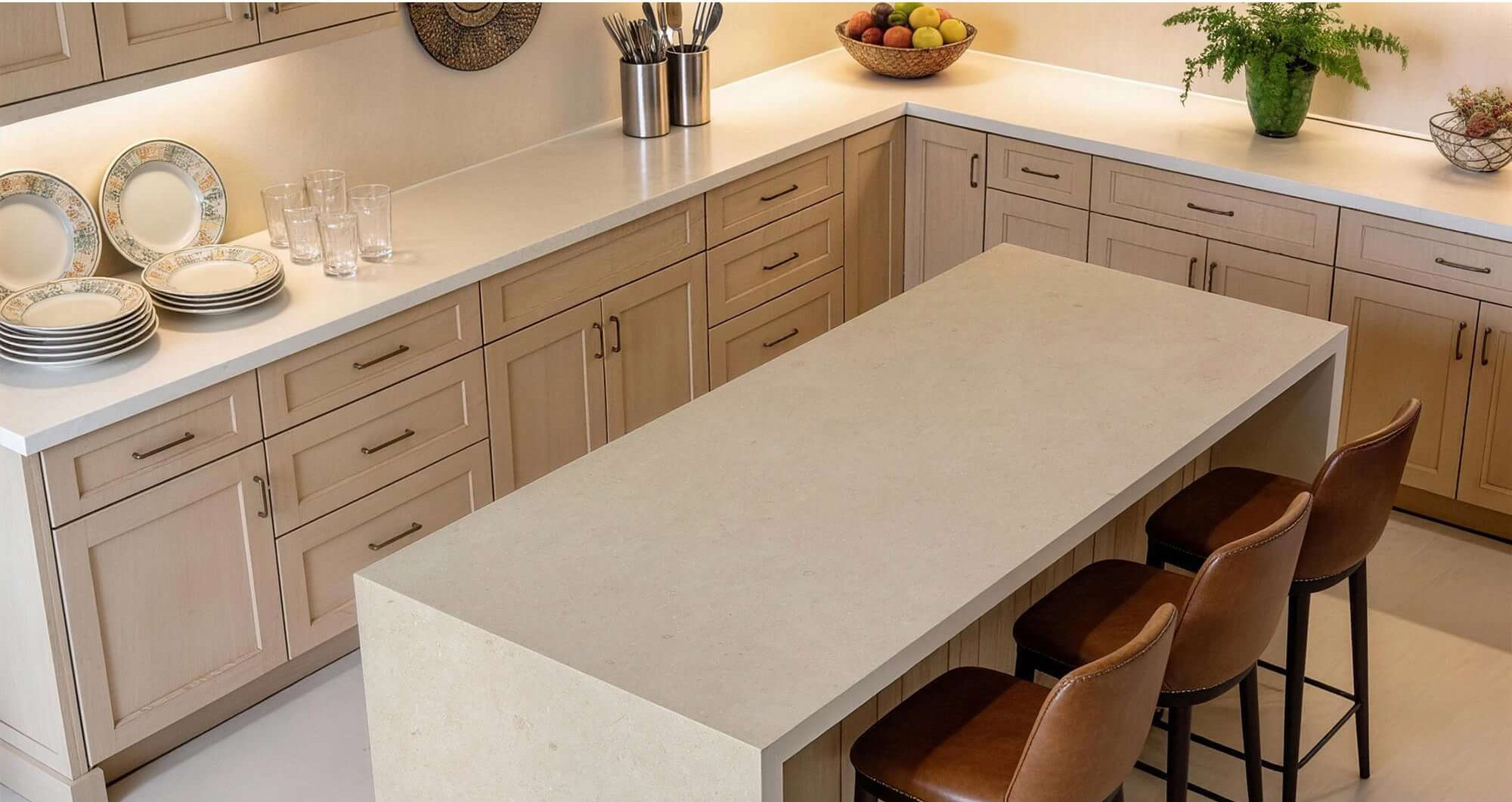 Beige Limestone Look Sintered Tile Slab TQ35-LHA321620MG215