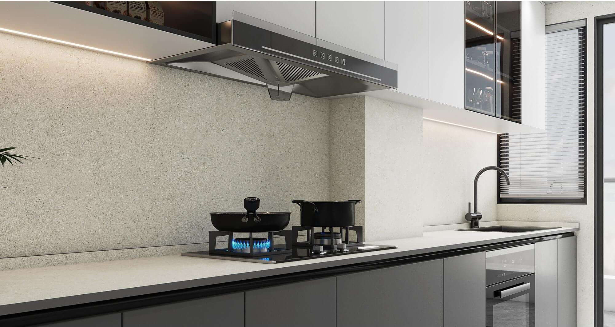 Light Grey Fine Texture Sintered Tile Slab TQ35-LHA321620N158