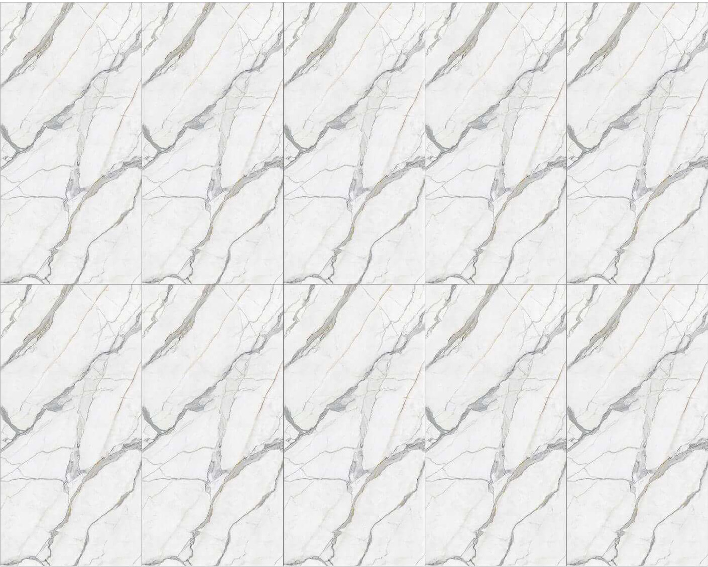 Luxury Calacatta Marble Effect Sintered Tile 1600x3200x20mm TQ35-LHD321620G123