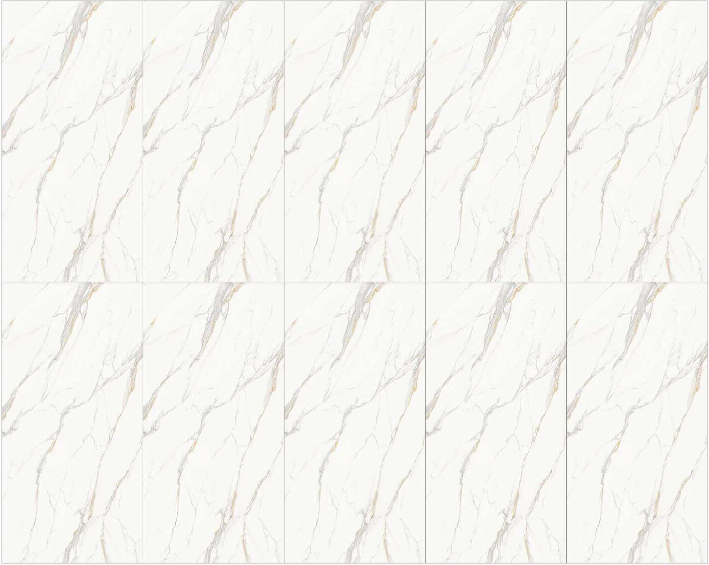 Luxury Calacatta-Inspired White & Golden Vein Sintered Tile 1600x3200x20mm TQ35-LHD321620G666