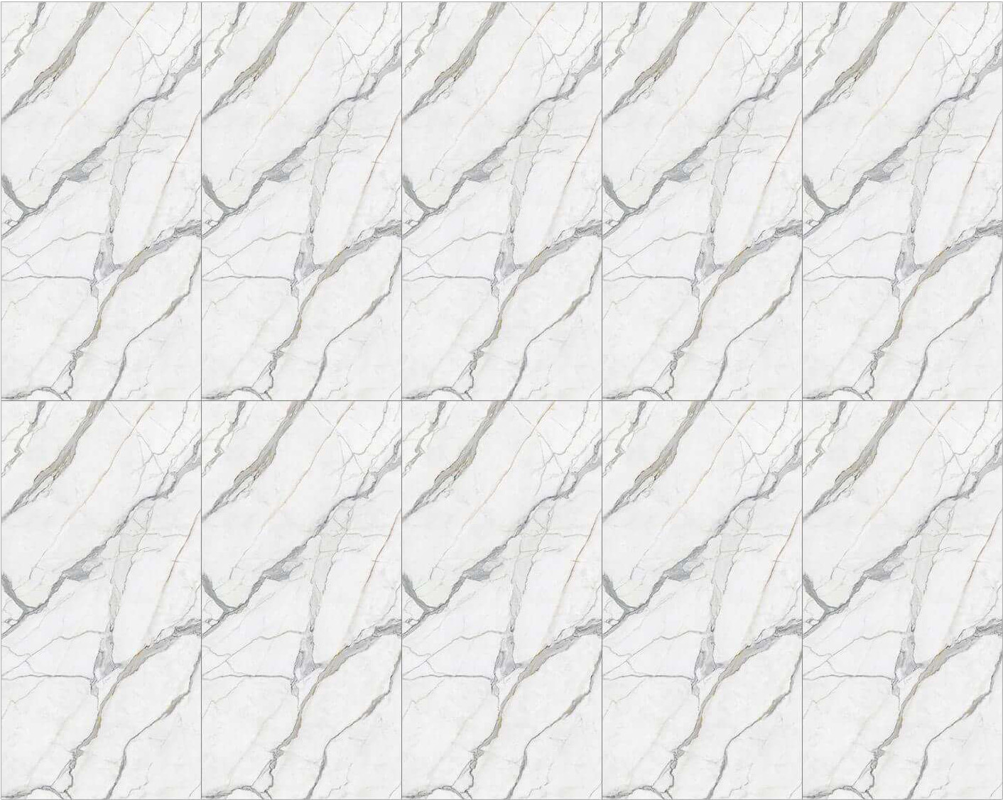 Luminous Calacatta Marble Effect Sintered Tile 1600x3200x20mm TQ35-LHD321620N123