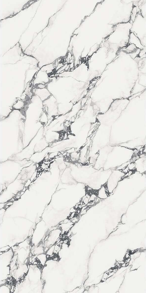 Bold White & Black Vein Marble-Effect Sintered Tile 1600x3200x20mm TQ35-LHD321620N131
