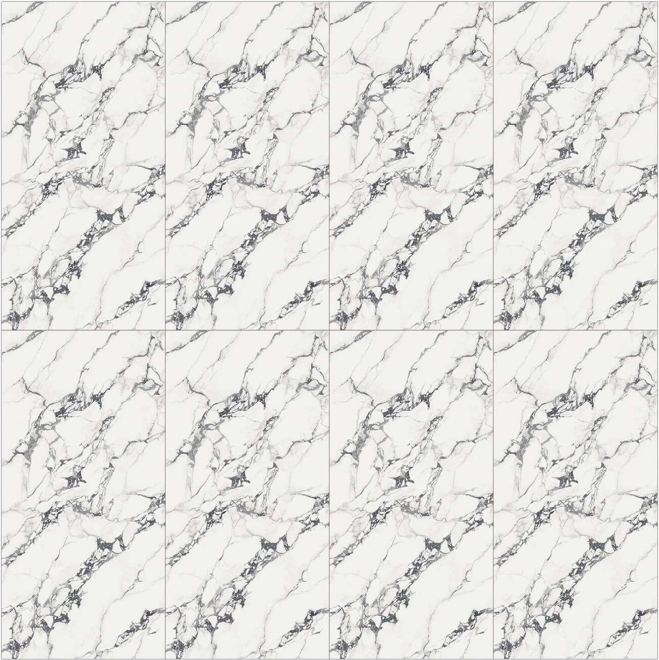 Bold White & Black Vein Marble-Effect Sintered Tile 1600x3200x20mm TQ35-LHD321620N131