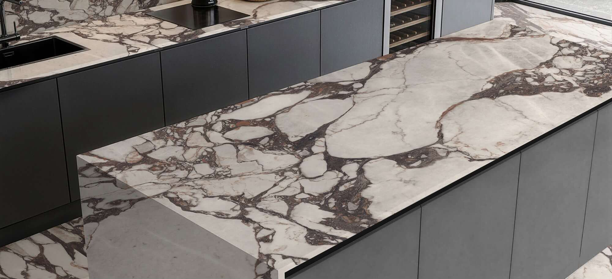 Opulent Breccia Marble-Effect Sintered Tile 1600x3200x20mm TQ35-LHD321620N187 AB