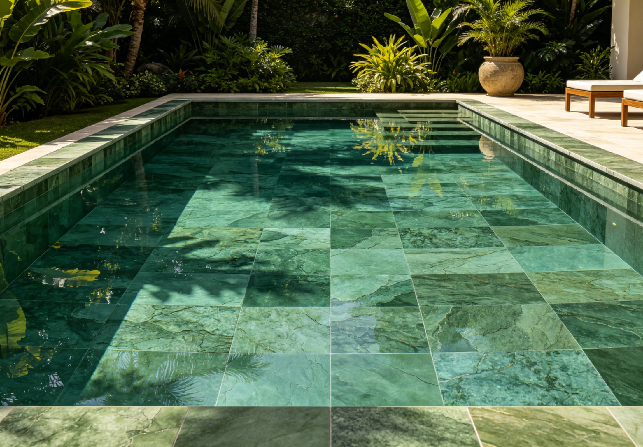 Bali Aqua Green Sukabumi Look Pool Tile for Luxury Resort and Villa Swimming Pools TQ37-66106
