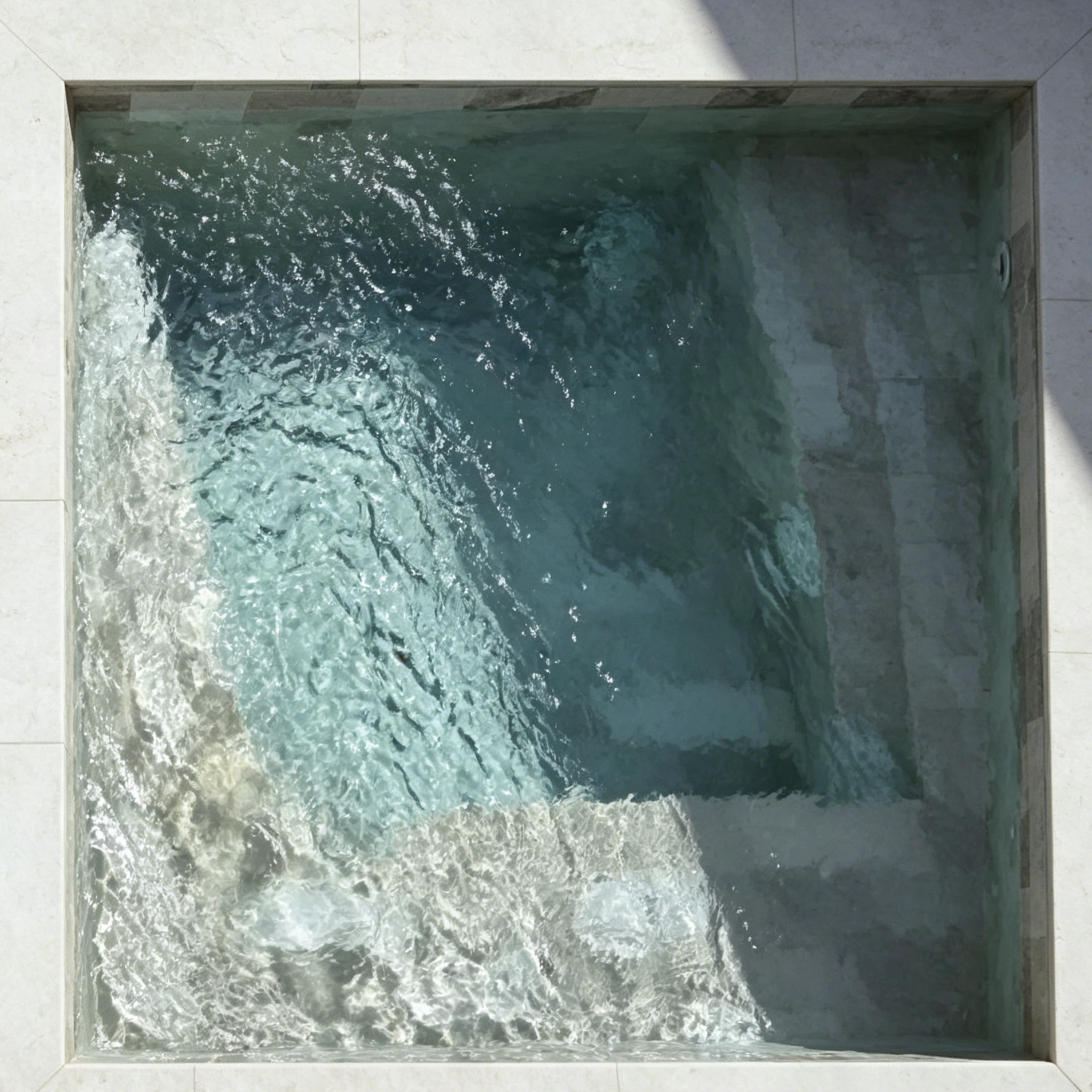 Light Moonlight Grey Porcelain Swimming Pool Tile for Minimalist Resort Pools TQ37-66114