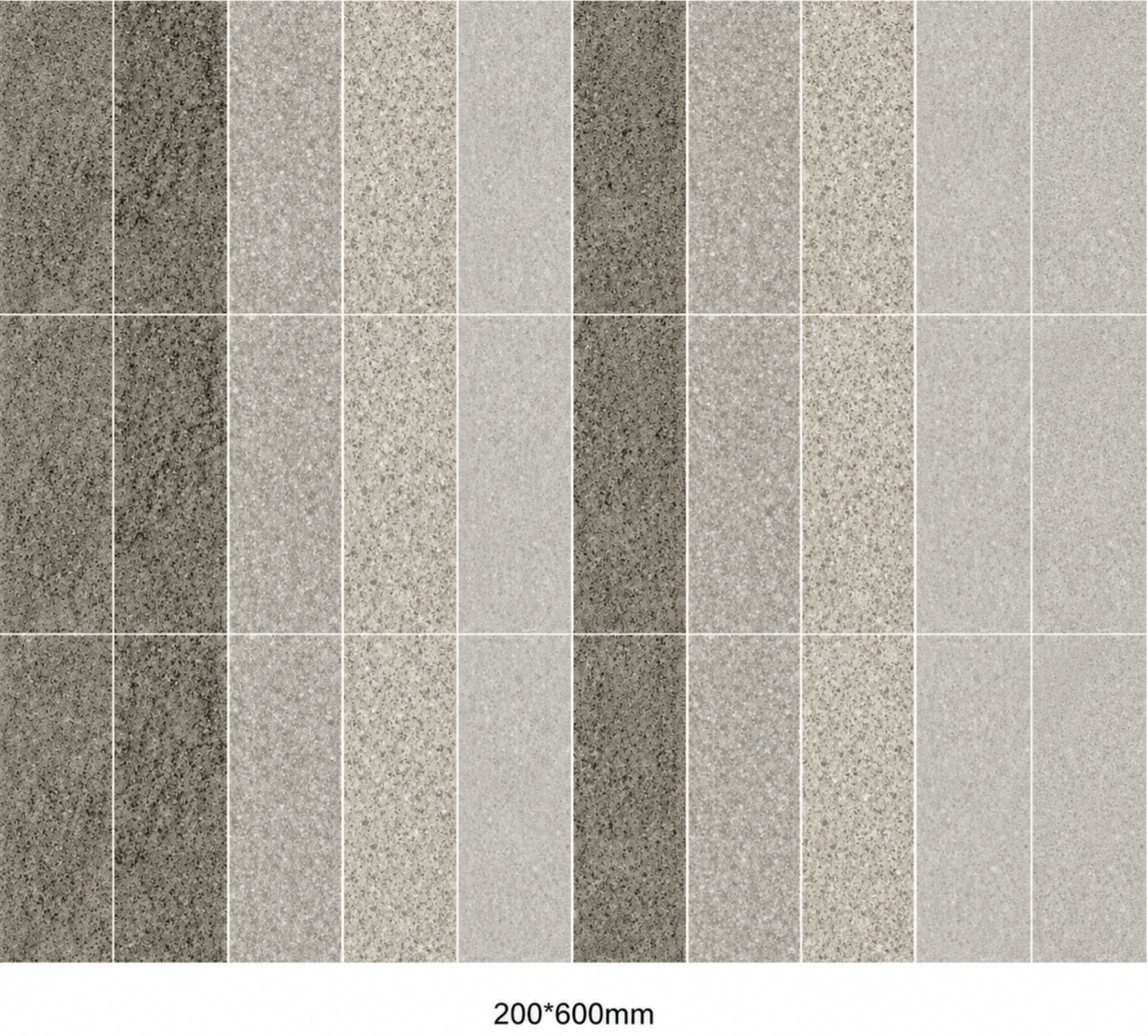 Soft Grey Porcelain Pool Tile for Modern Villa and Wellness Spa Projects TQ37-66115