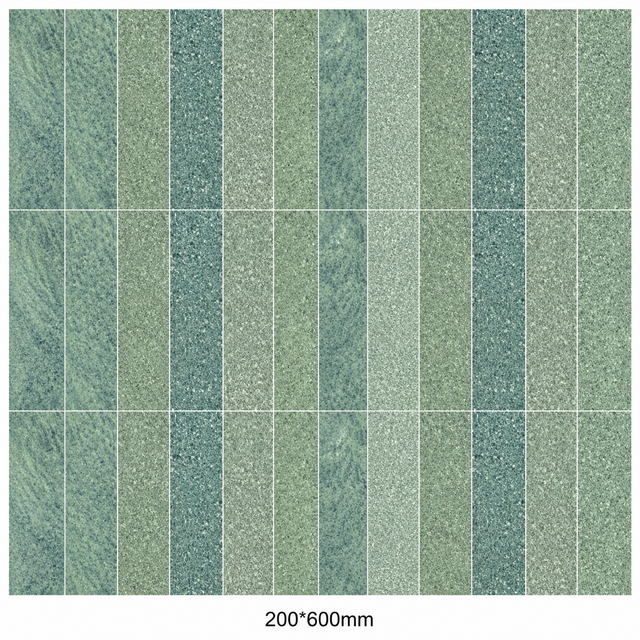 Aqua Jade Sukabumi Look Porcelain Pool Tile for Tropical Resort Outdoor Spaces TQ37-66108