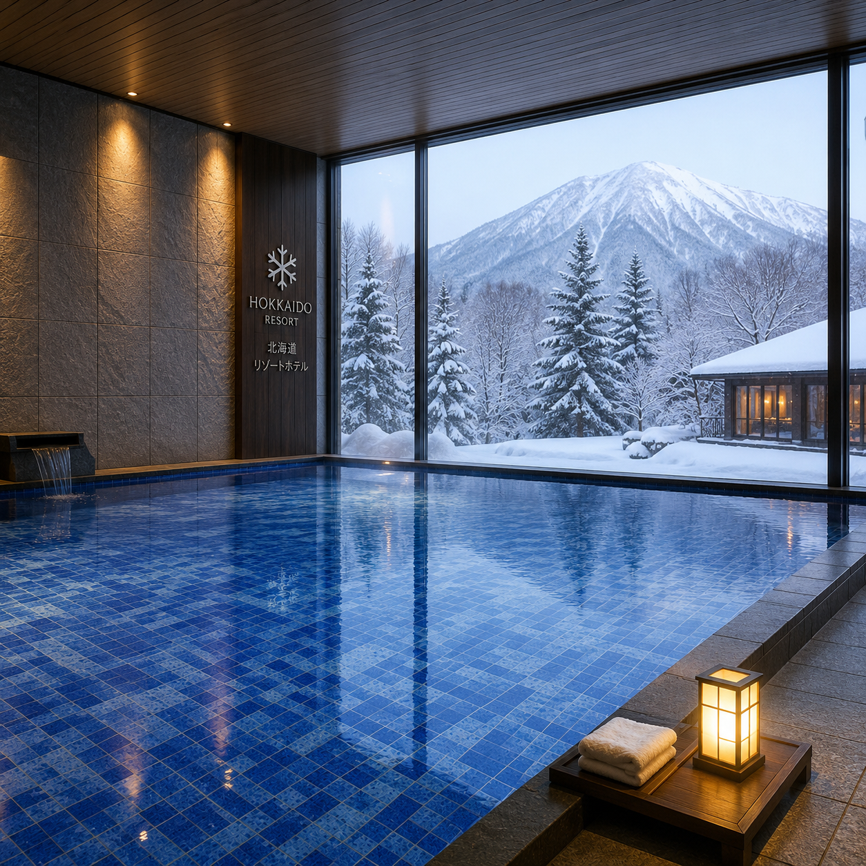 Deep Ocean Blue Pool Tile for Modern Resorts with Bali Style and Sukabumi Look Inspiration TQ37-66164