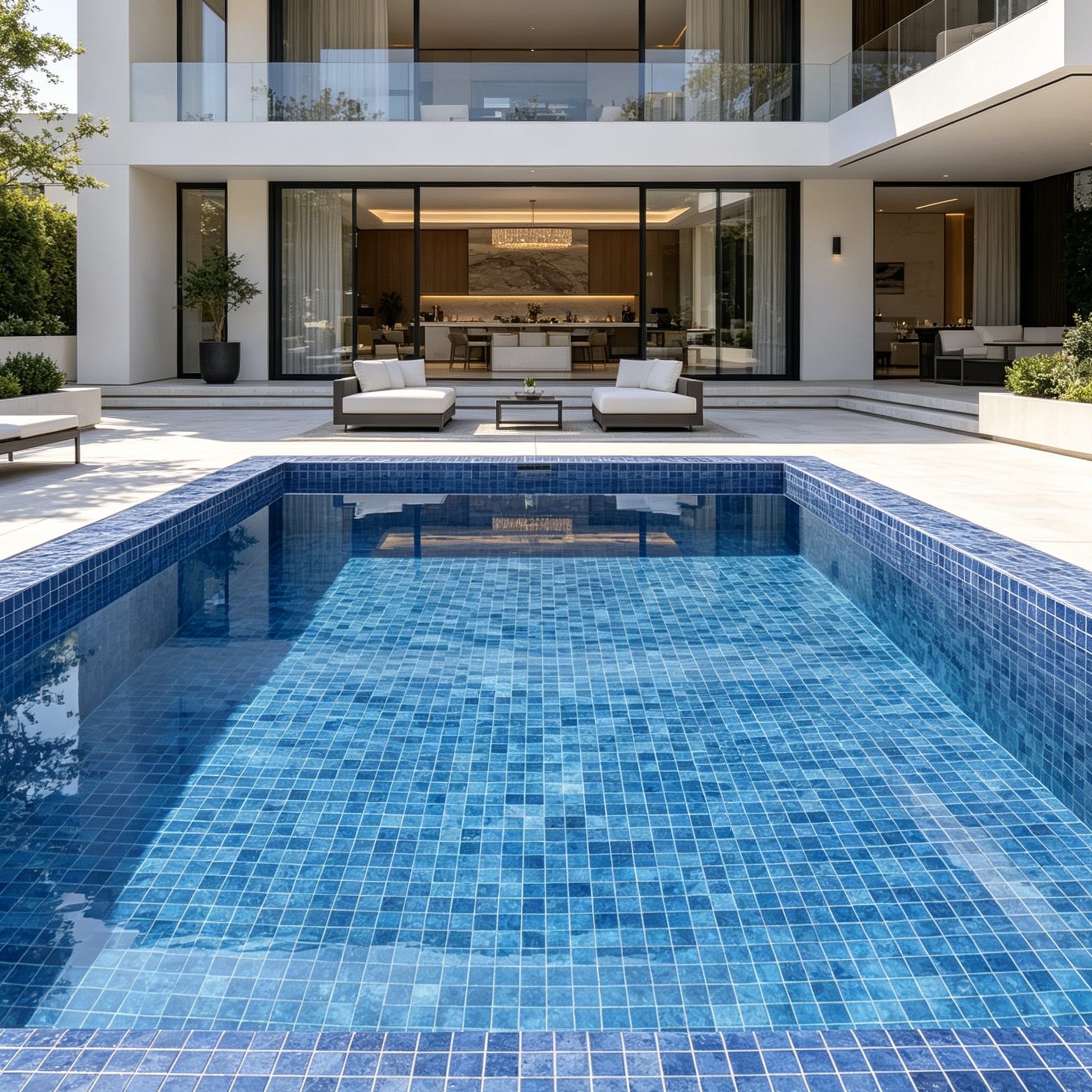 Ocean Wave Blue Bali Style Pool Tile for Sukabumi Look Pool Tile Inspired Resort and Villa Pools TQ38-66165