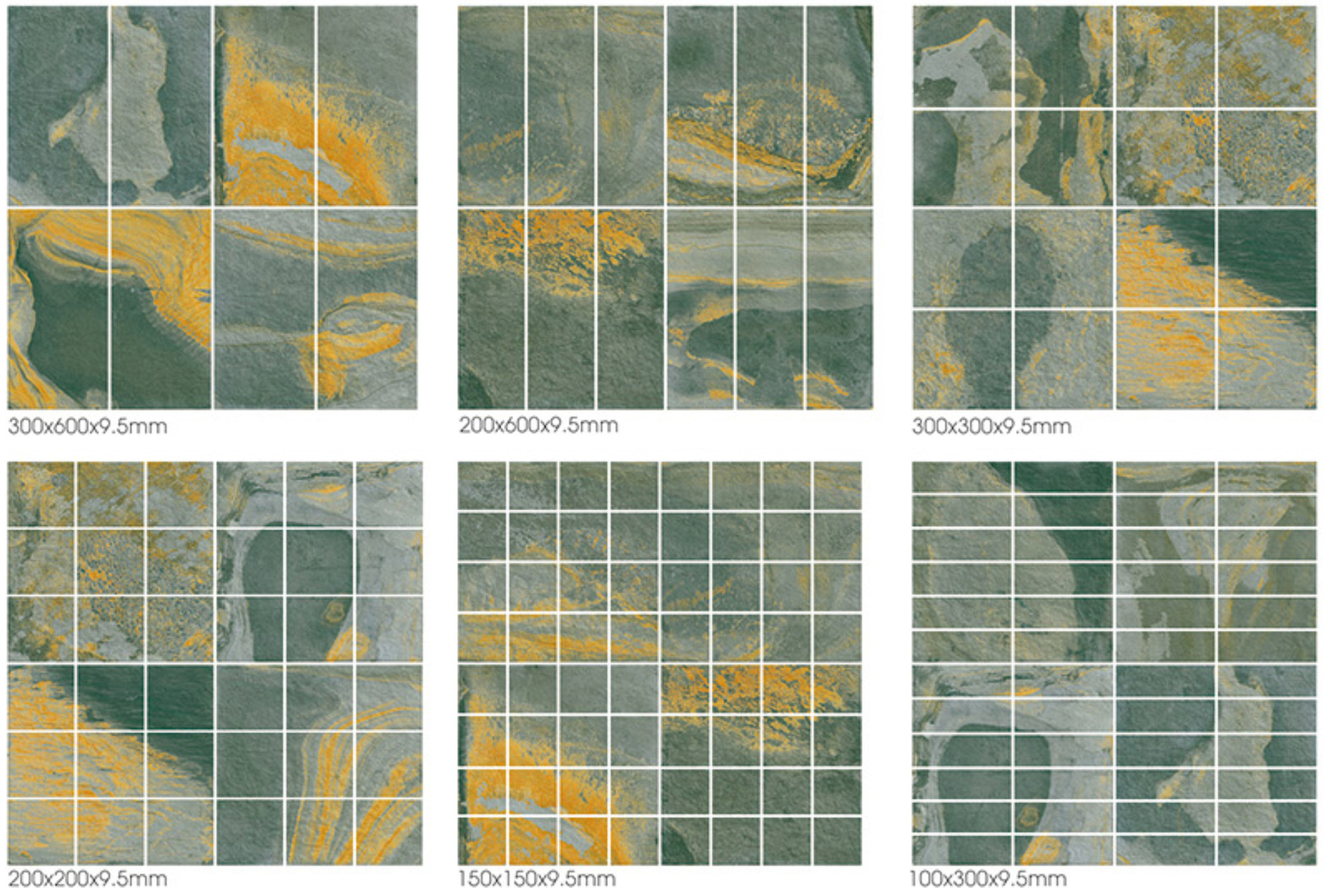 Slate Green Sukabumi Look Pool Tile with Bali Green Stone Pool Tile Effect for Resort Outdoor Spaces TQ38-66M21