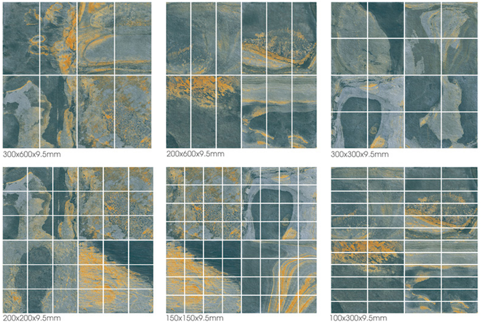 Slate Blue Bali Style Pool Tile for Sukabumi Look Pool Tile Inspired Resort and Villa Pools TQ38-66M22