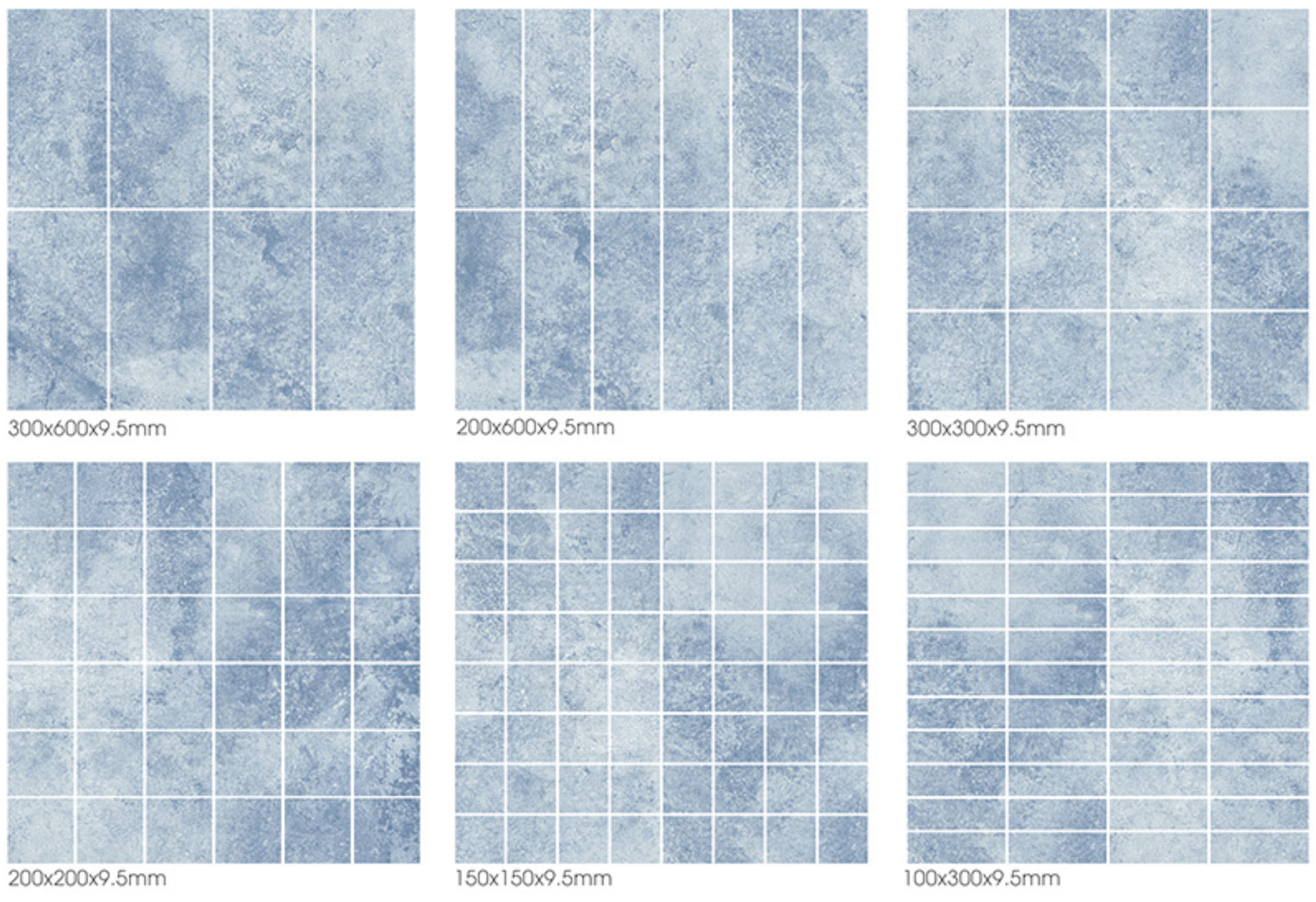 Sky Blue Porcelain Pool Tile for Resort Style Pools and Sukabumi Look Outdoor Living Concepts TQ38-66M25